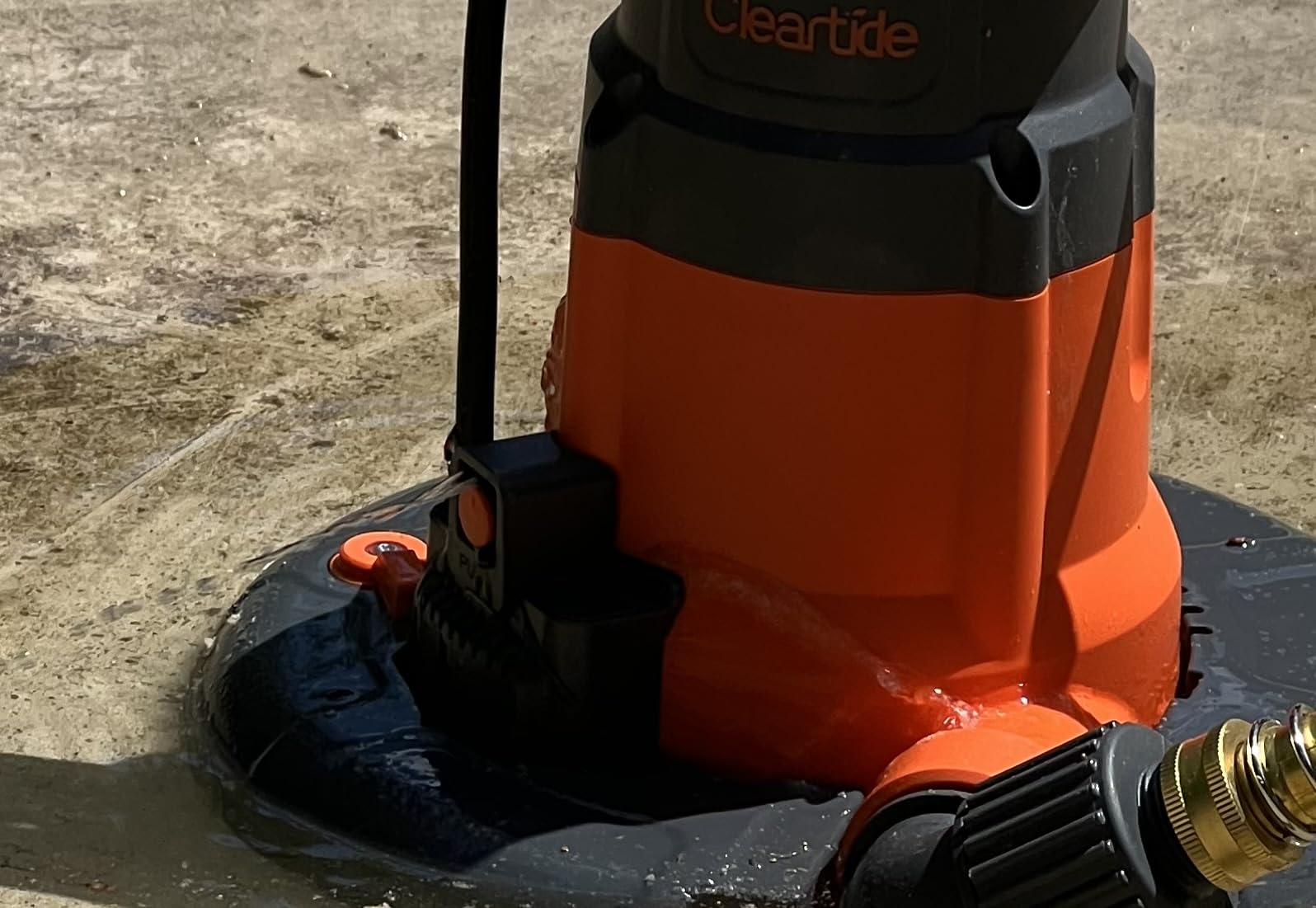 Cleartide Smart Automatic Water Pool Cover Pump, Submersible Pump Removes Water from Inground/Above Ground Winter Swimming Pools, 1/3 HP 2790 GPH, Auto On/Off & Freeze Protection, 25ft Cord, 120V AC customer photo 2