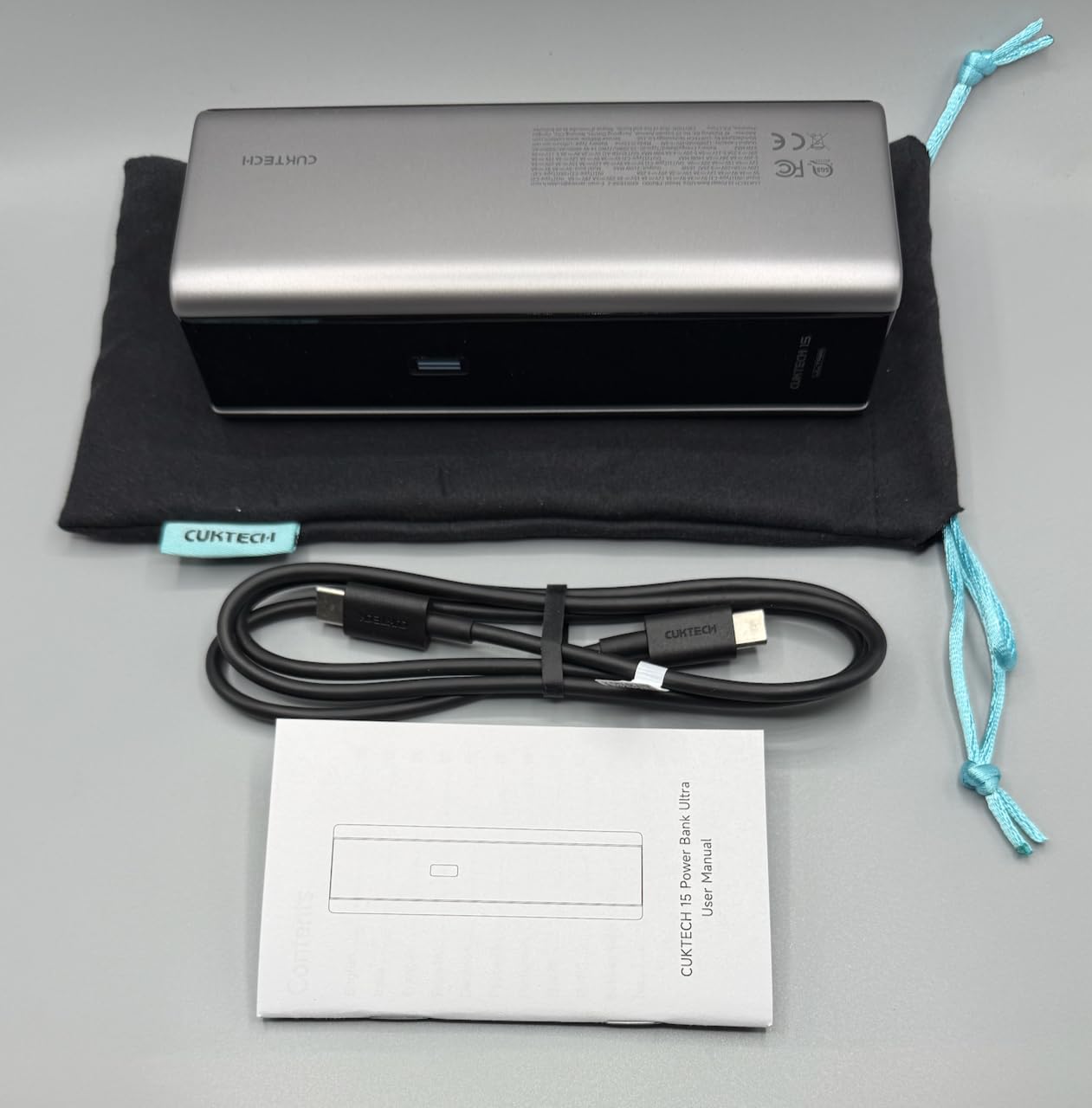 CUKTECH 15 Ultra Power Bank for Laptop, 20,000mAh 140W Portable Charger, Smart Display, External Battery for Outdoor Work and Travel, for iPhone 16/15, MacBook, Samsung, and More (Flight-Approved) customer photo 2