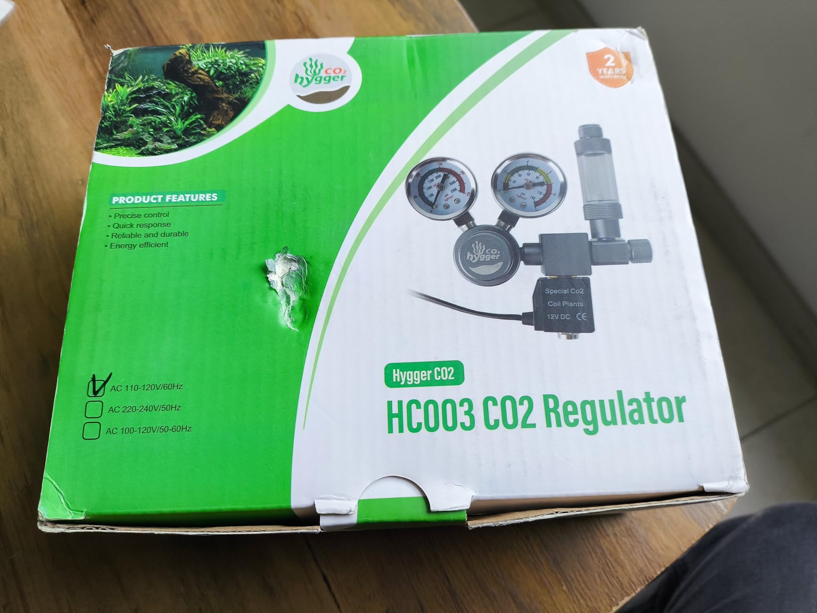 Aquarium Regulator with Dual Pressure Gauges, 12V DC Solenoid Valve, Bubble Counter & Check Valve - Precise Display for Aquatic Plant CO2 System customer photo 1