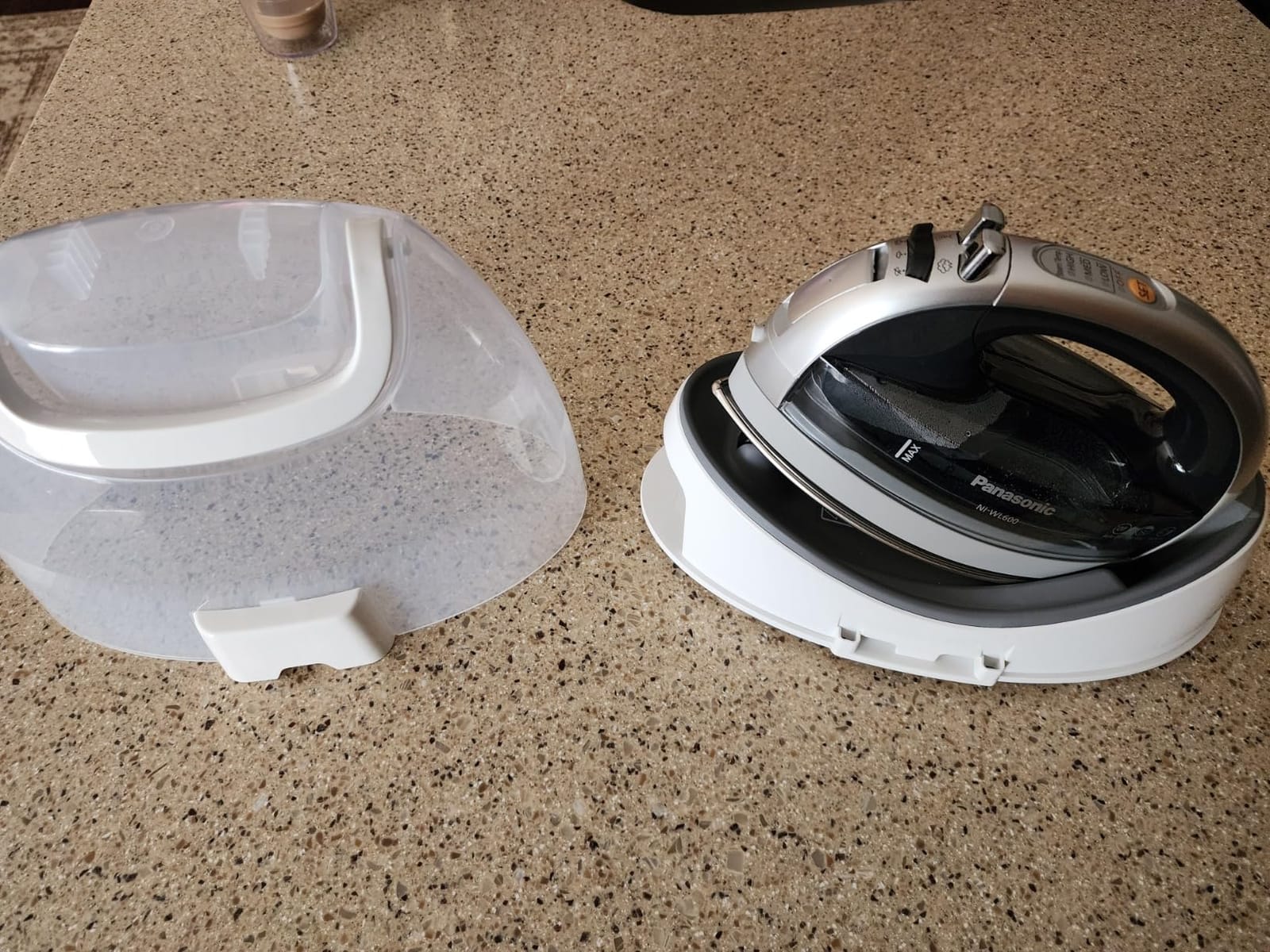 Panasonic NI-WL700A Cordless Steam/Dry Iron, 1500W, Black/Dark Blue - Cordless Wireless Steamer, Stainless Steel Plate, 1500W Power, Heats in Under 5 Minutes, Sleek 360 Degree Freestyle Soleplate customer photo 1