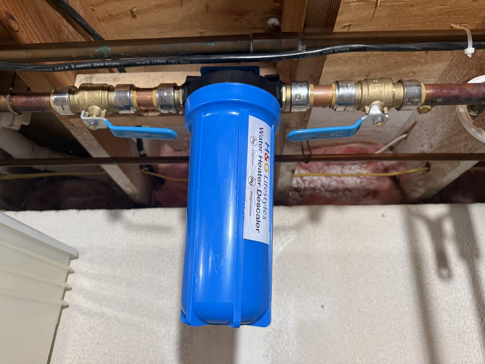 H&G Lifestyles Inline Water Softener for Water Heater, Scale Inhibitor | Whole House Water Descaler, Anti-Scale Buildup, Remove Calcium Magnesium, Soften Water, Water Heater Sediment Buster customer photo 1