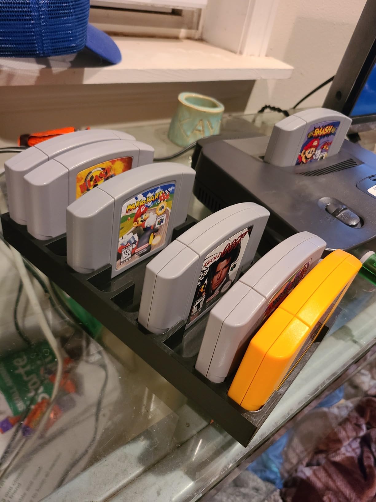 Game Cartridge Holder Display Tray - Compatible with Nintendo 64 (N64) Cartridges, Holds 10 - Retro Gaming Storage Organizer customer photo 1