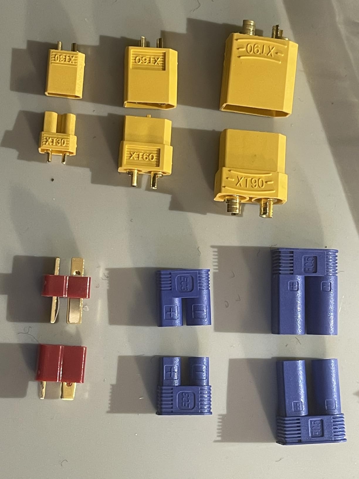 TMH 183 Pcs T-Plug EC3 EC5 XT30 XT60 XT90 TRX-Plug Male & Female Adapter Connector Kit with Silicone Wire and Heat Shrink Tubing for RC ESC Lipo Battery Motor (Total 183 PCS) customer photo 2