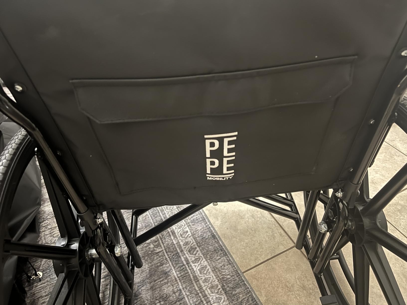 PEPE Mobility Bariatric Wheelchair, 22 Inch Seat, Supports 500 lb, Foldable Heavy Duty Steel Frame for Larger Adults, Self Propelled with Rear Wheels customer photo 1
