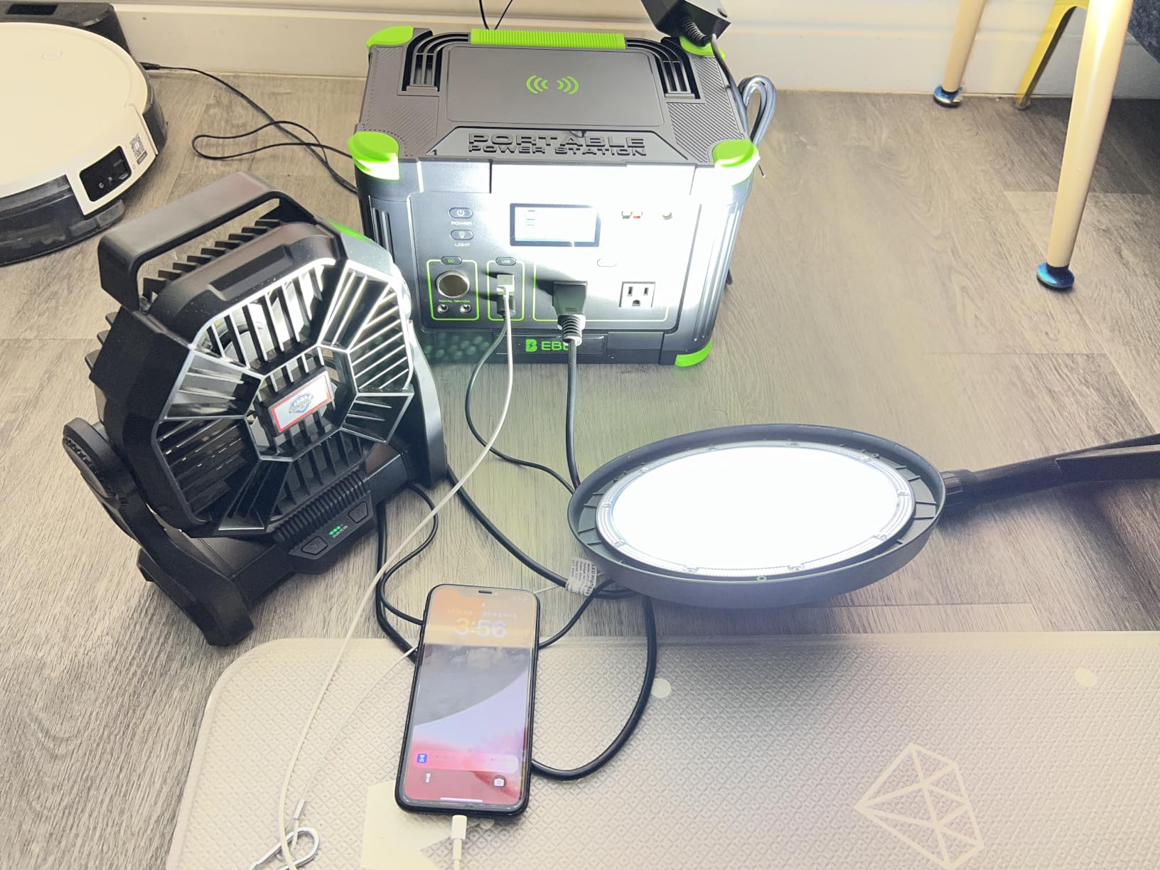 EBL Portable Power Station 500w(Peak 1000W), Camping Solar 519.48Wh Outdoor | Solar Generator Backup Battery Pack with 2x120V AC Outlets, 10-Port Powerhouse for Outdoor and Indoor Emergency Use customer photo 1