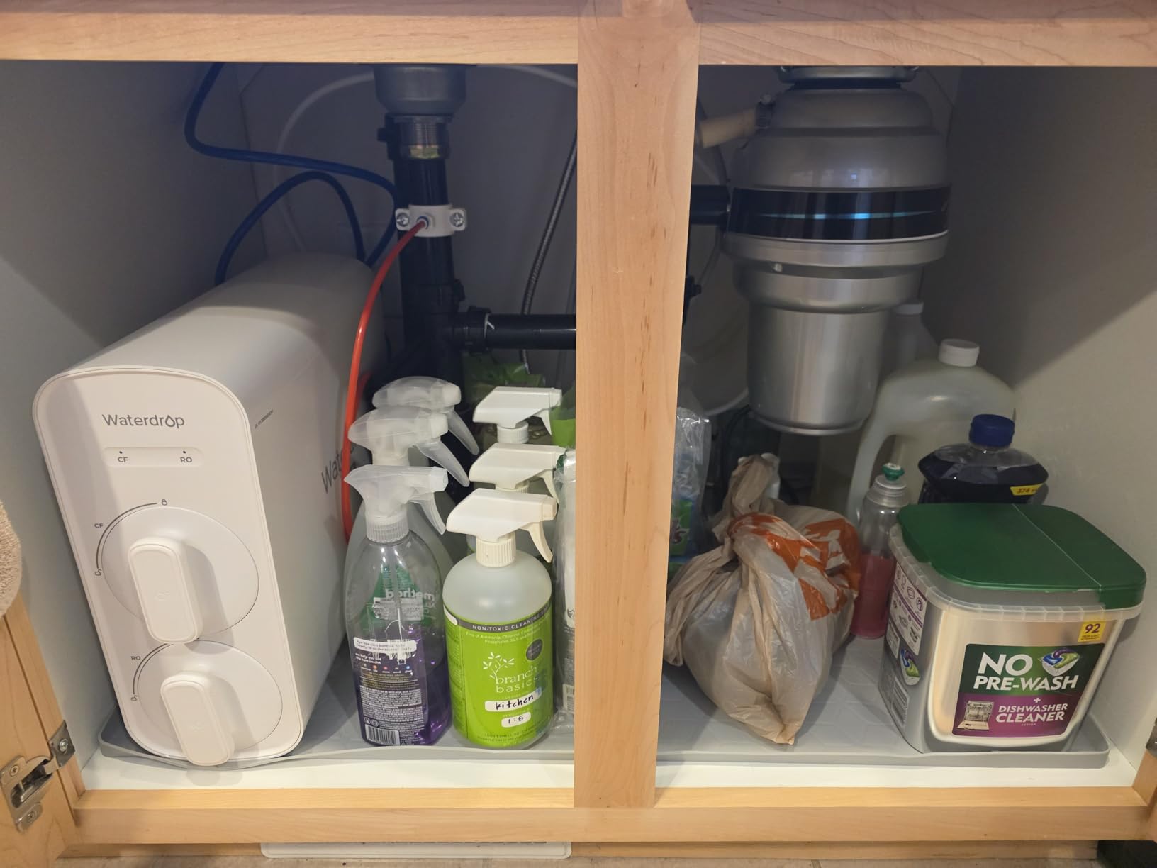 Waterdrop G5P500A Reverse Osmosis System, 8-Stage RO Filtration, Alkaline, NSF/ANSI 58 & 372 Certified, Alkaline Mineral pH+, Tankless RO Water Filter, 500 GPD, 2:1 Pure to Drain, Reduce TDS customer photo 2
