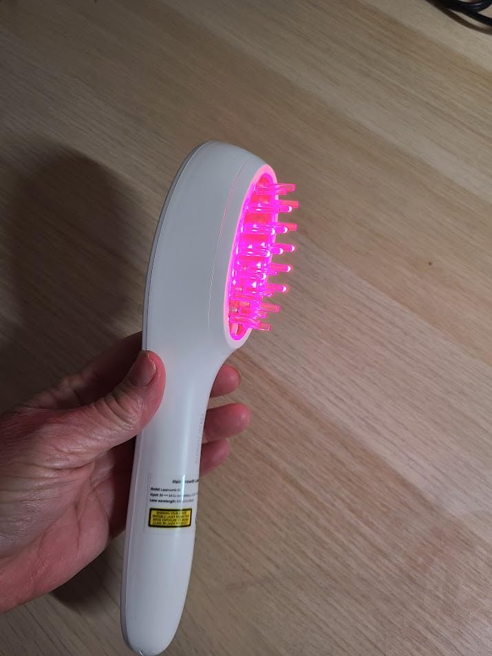 Laser Comb, FDA Cleared Device, Red Light Therapy for Hair Growth, Professional Grade Hair Loss Treatment, Regrows Fuller and Thicker Hair, Reverses Thinning, Stimulates Growth for Men & Women customer photo 2