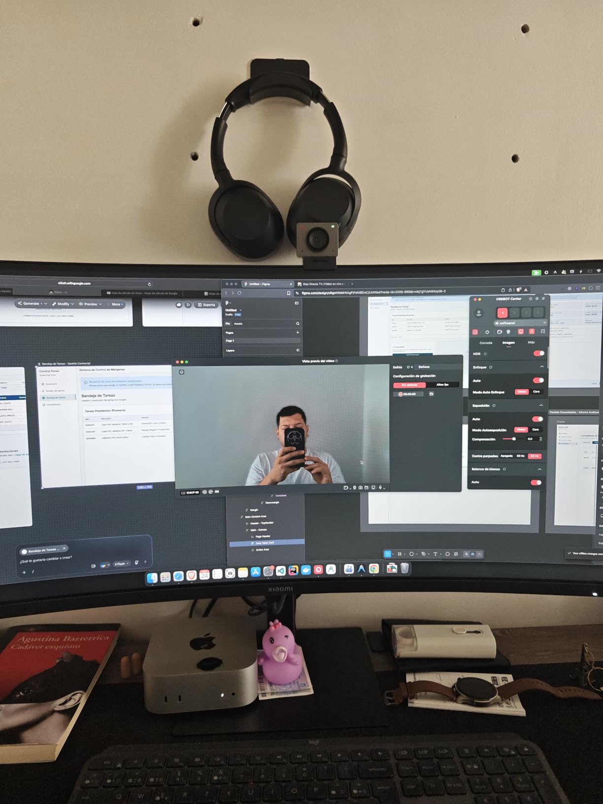 OBSBOT Meet SE 1080P 100FPS Webcam for PC, AI Framing Streaming Camera, 1/2.8