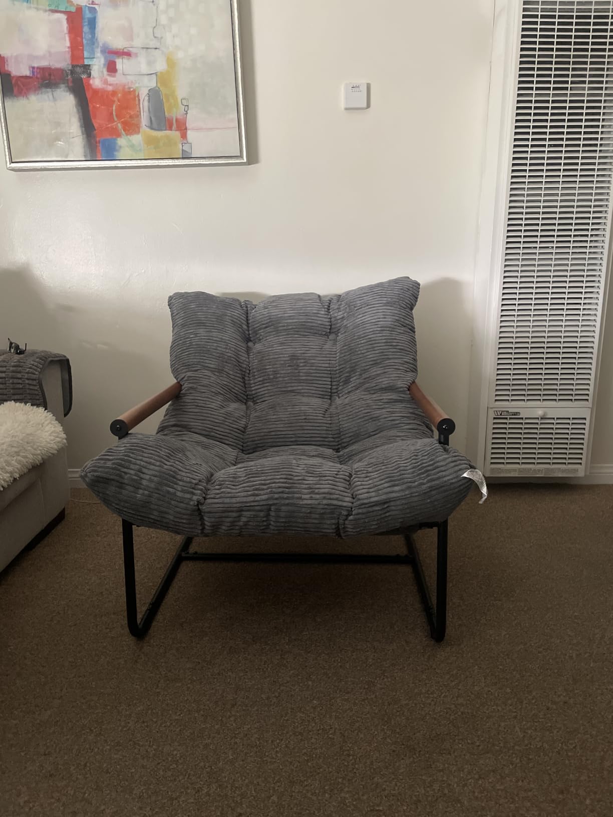 MAXYOYO Modern Accent Chair, Comfy Living Room Chair with Metal Frame customer photo 1