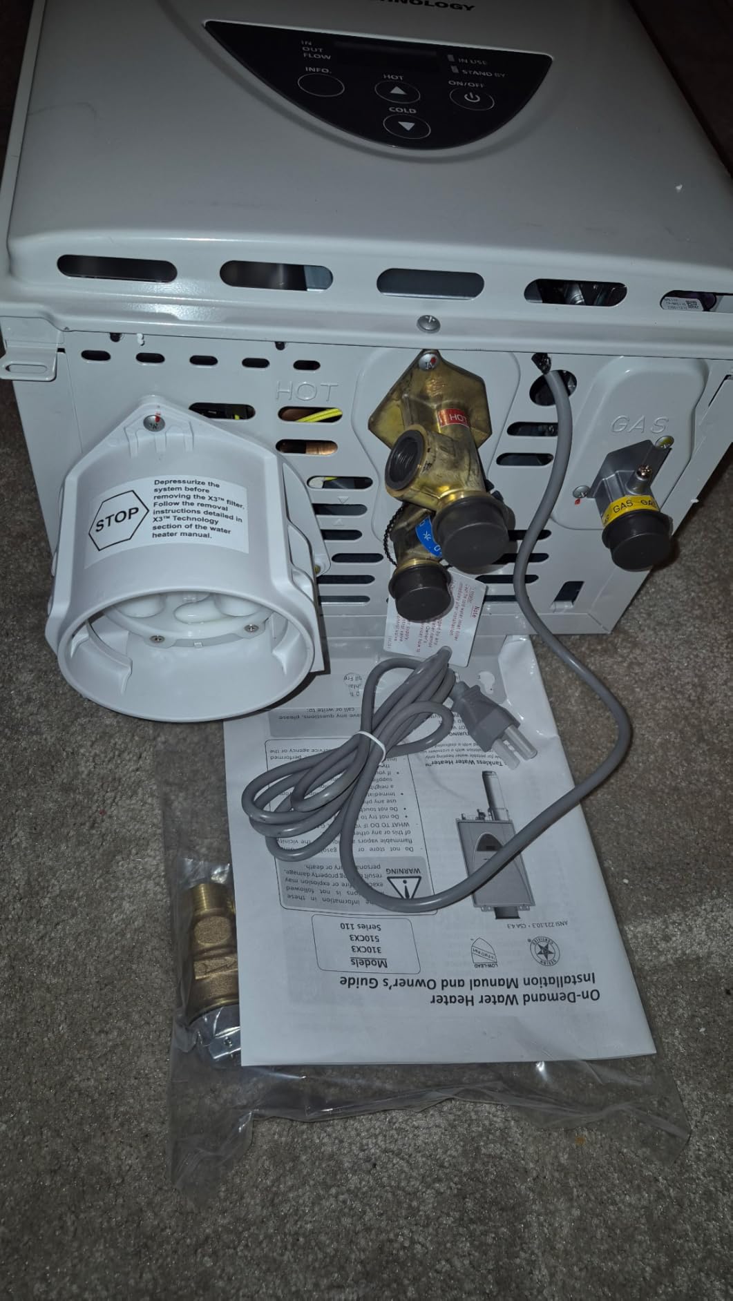 A. O. Smith Water Heater | 10 GPM, 199K BTU | NG Indoor | ATI-540P-N | Replacement for 3+ Bath Homes | 10 GPM Continuous Flow | 199K BTU Condensing | Integrated Recirc Pump customer photo 2