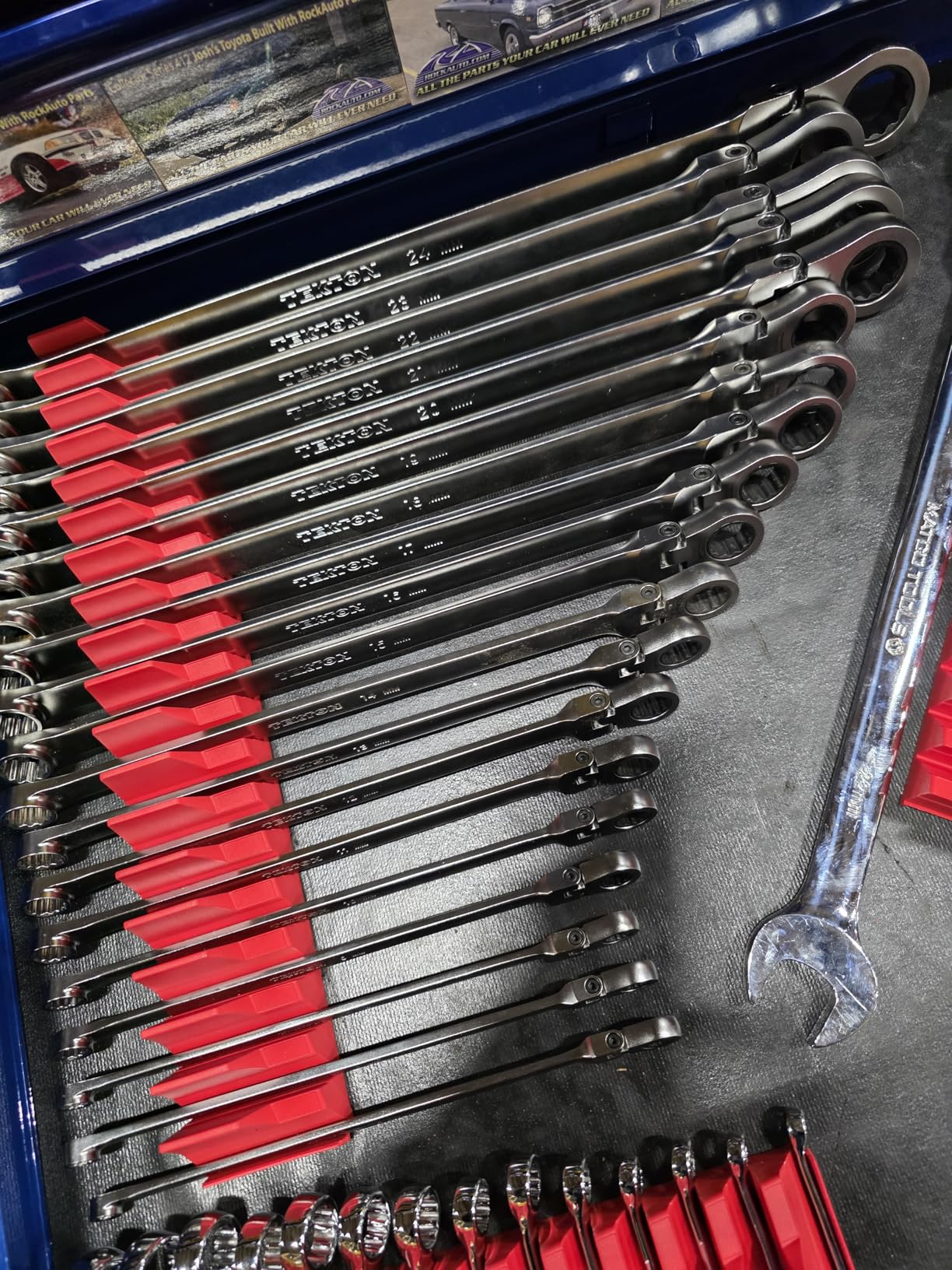Long Fixed/Flex Head Ratcheting Box End Wrench Set | WRB95303 customer photo 2