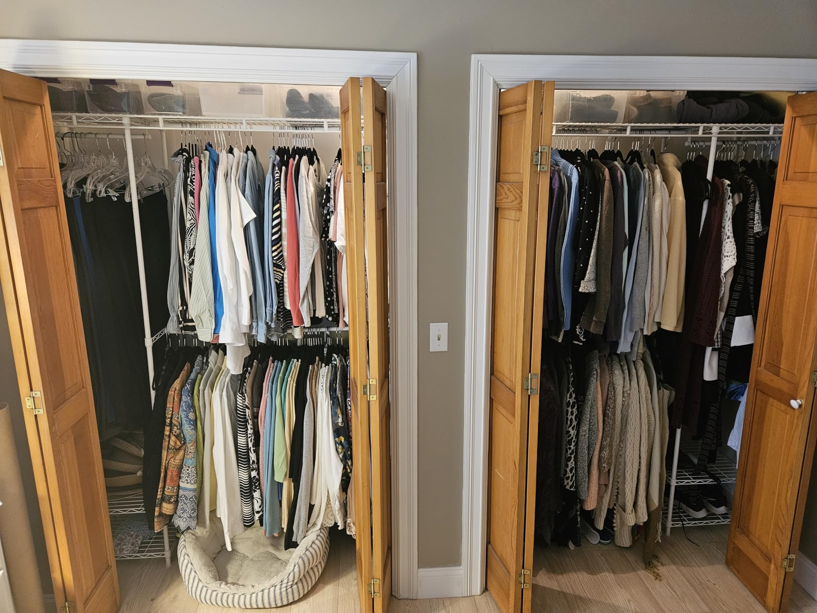 Higeego H11 Heavy Duty Clothes Rack White Clothing Rack for Hanging Clothes | Large Closet Rack, Freestanding Garment Rack, Wardrobe Closet System, Extendable Hanger Rods, Adjustable Shelves customer photo 1