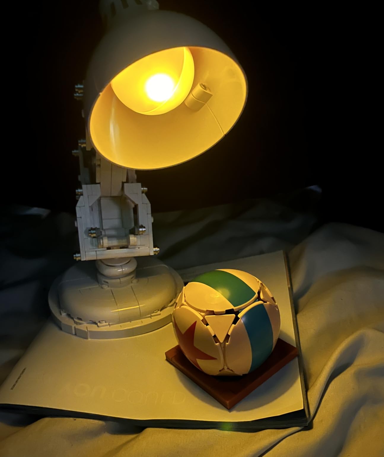 LEGO Ideas Disney Pixar Luxo Jr. - Room Decor and Building Set for Adults - Office and Desk Decor for Women and Men, Ages 18+ - Brick-Built Lamp DIY Kit - Collectible Gift Idea for Movie Fans - 21357 customer photo 1