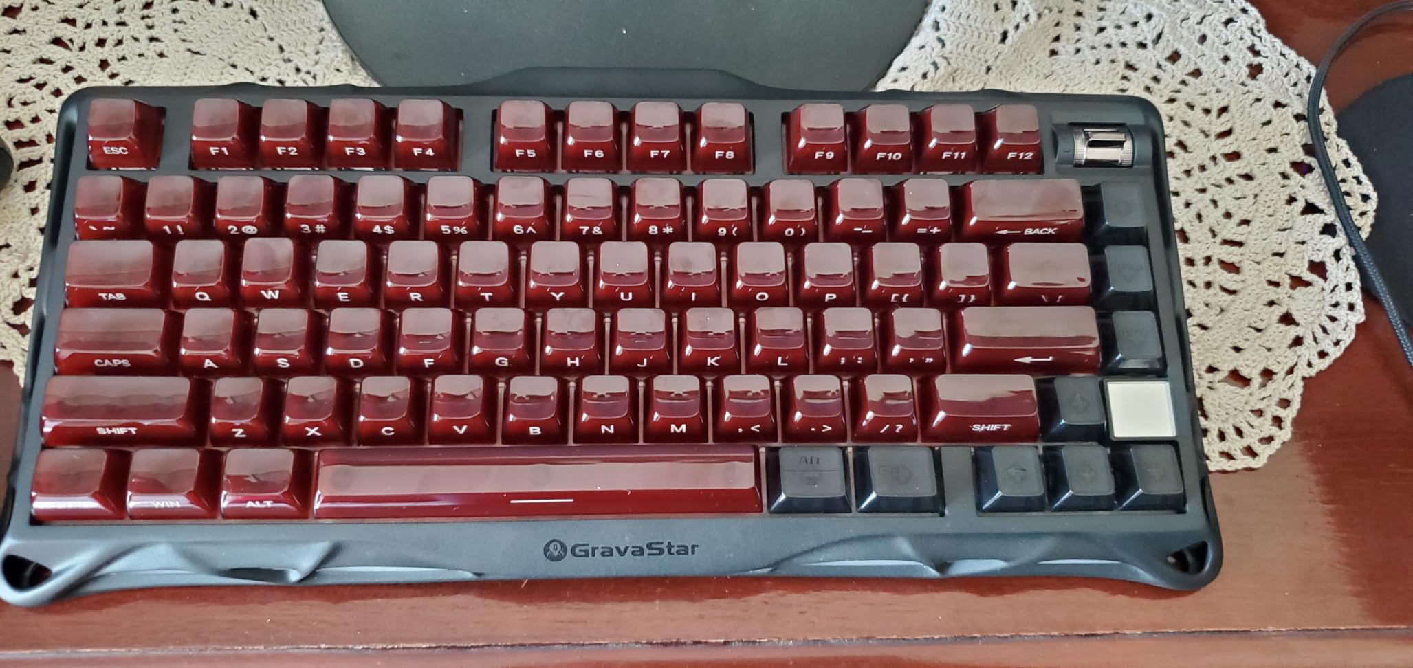 Womier Keyboard Keycaps Jelly, Clear Cute Keycaps, Transparent Pink Key Cap | Custom Keycaps 60 65 75 100 Percent for Cherry MX, Kailh, Outemu, Gateron Mechanical Keyboards (MDA Profile) customer photo 2