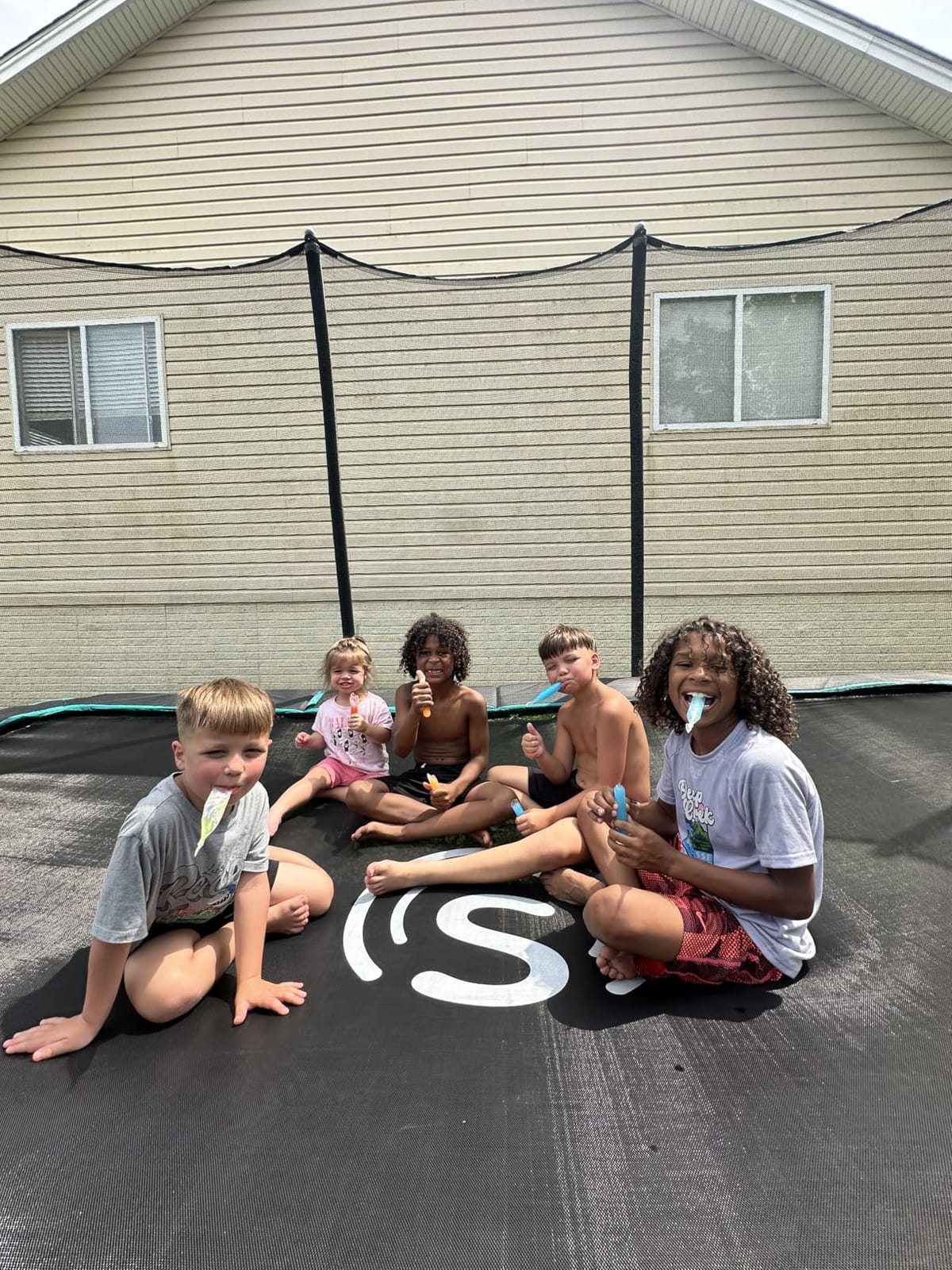 Skywalker Signature Series Trampoline with Enclosure | Black Powder-Coat Frame, Patented No-Gap Enclosure, XPE Safety Foam, Thicker Spring Pad, Storage Bag customer photo 2