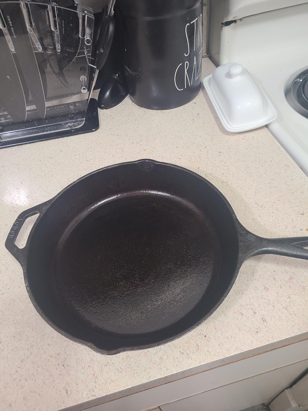 CARON & DOUCET - Ultimate Cast Iron Set: Seasoning Oil, Cleaning Soap & Restoring Scrub | 100% Plant-Based & Best for Cleaning Care, Washing, Restoring & Seasoning Skillets, Pans & Grills! customer photo 1