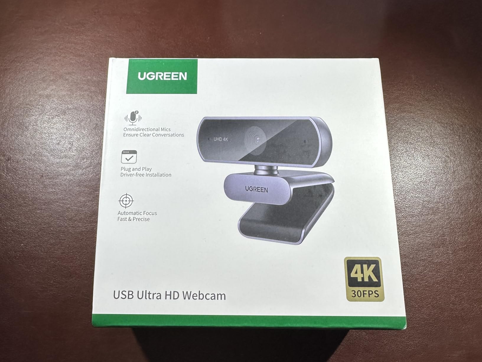 UGREEN 4K@30fps Webcam for PC Ultra HD Web Camera with Noise-canceling Mics | PDAF Autofocus, Privacy Cover, 70° FoV, Plug & Play, USB A & USB C Adapter, for Streaming, Conference, Zoom, Switch 2 customer photo 2