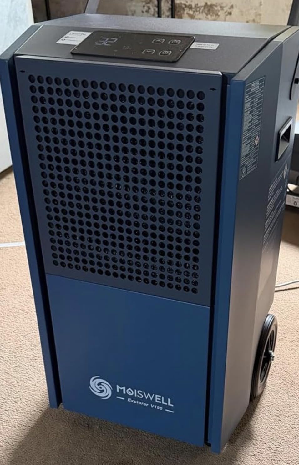 190 Pints Commercial Dehumidifier with Pump Portable | Auto Defrost | Timer | Industrial Heavy Duty Moisture Removal Dehumidifiers for Basement, Powerful Humidity Control for Large Spaces | Auto Drain customer photo 1