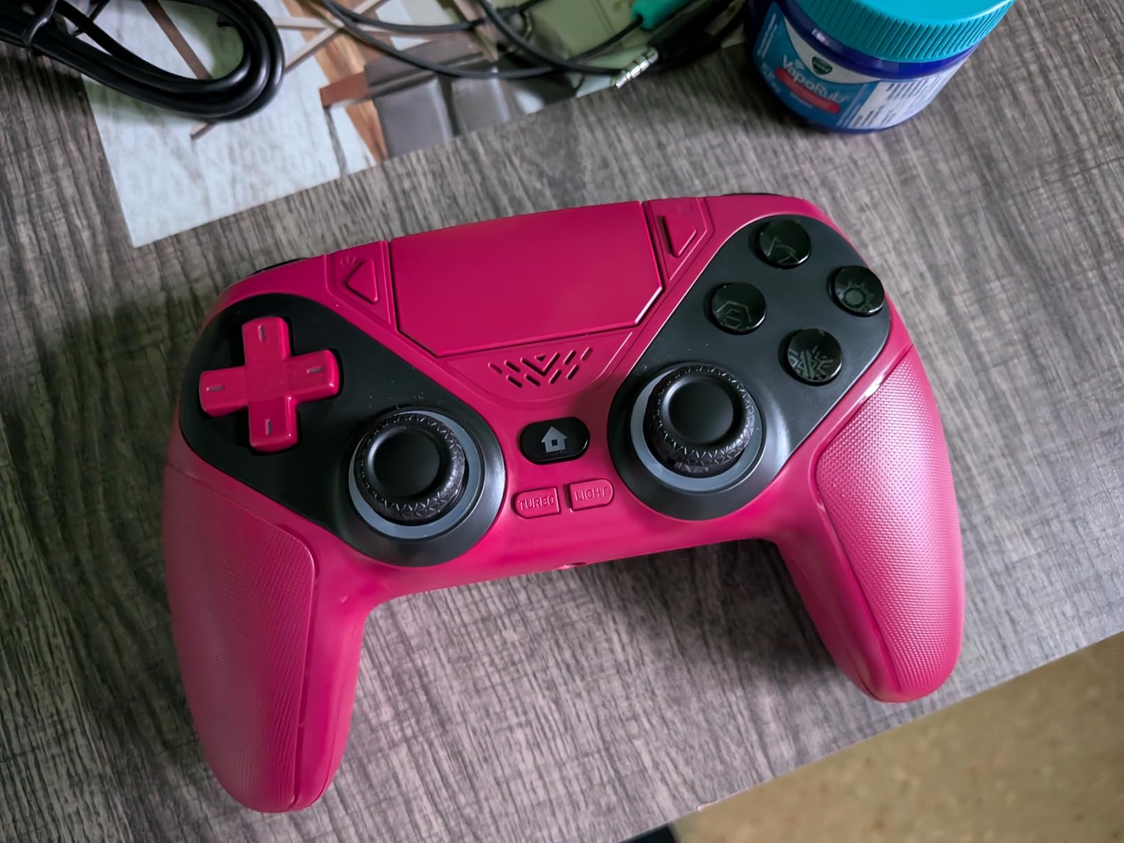 Nonbliep LED for PS5 Controller, for PS5 Slim/Pro/PC, Wireless Controller with 9 Colors RGB Light/Dual Vibration/Turbo/3.5mm Audio Jack/Speaker/Programmable for Playstation 5 Controller customer photo 1