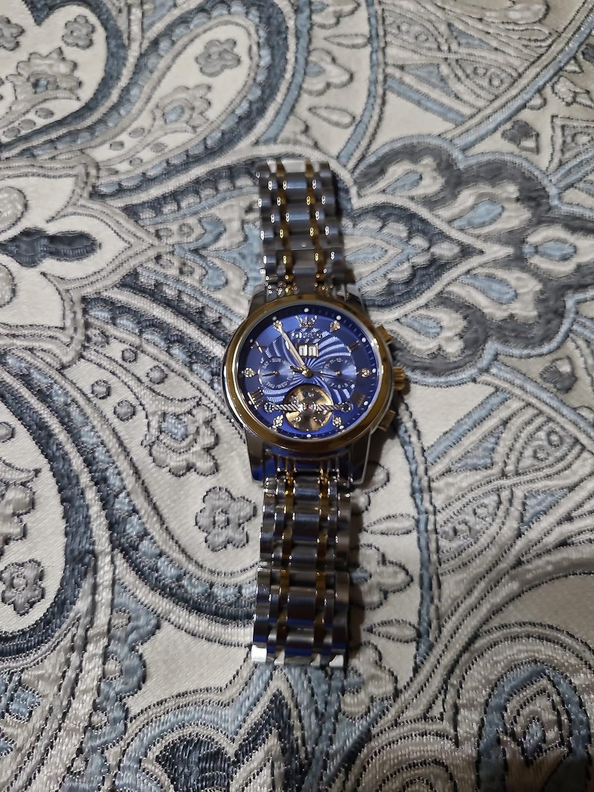 Automatic Watches for Men Multi Calendar Moonphase with 3ATM Waterproof Business Classic Luxury Wrist Watch customer photo 1