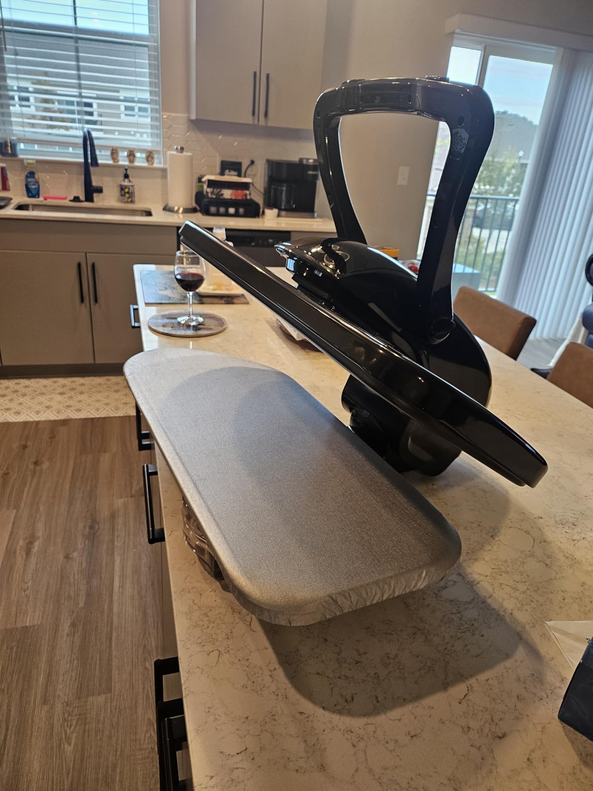 Steam Iron Press, 26Inch Intelligent Digital Steam Press, 1600W Professional Commercial Iron Press Machinewith 5 Fabric Functions and Touch Screen customer photo 1