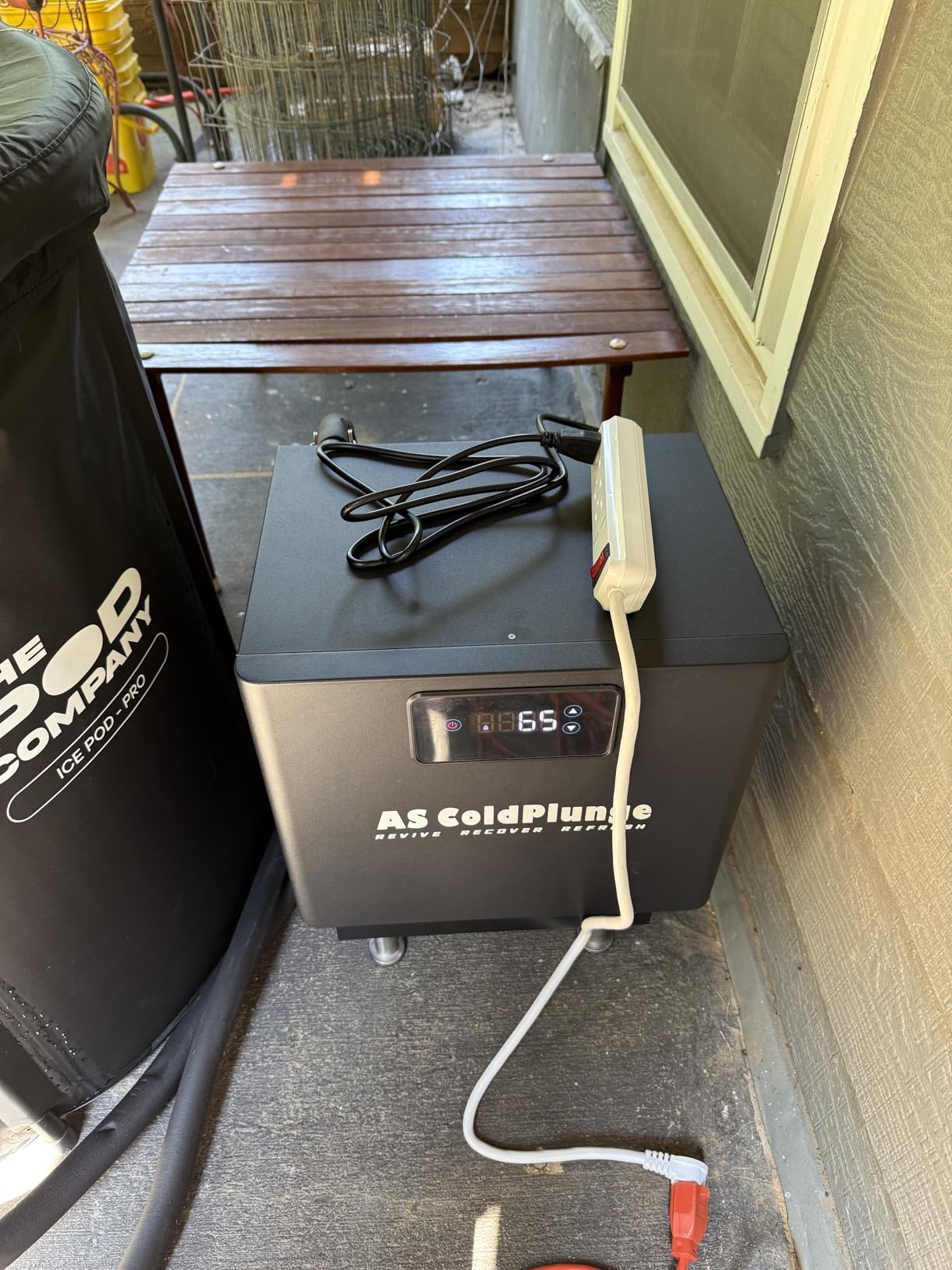 AS ColdPlunge 1/3HP Cold Plunge Chiller, Ice Bath Water Chiller for Cold Plunge Tubs, Built-in Filter & Pump, Submersible Pump, Insulated Hoses, Ideal for Ice Bath Cold Therapy Recovery 110V customer photo 2