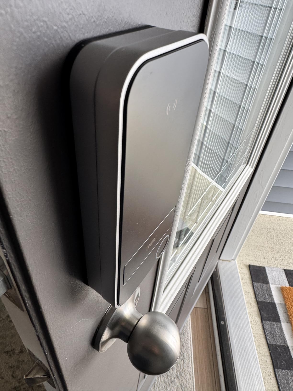 ThorBolt X1 Smart Keyless Entry Fingerprint Door Lock with Keypad, Black | With Apple Home Key, 8x AA Alkaline Batteries, 6 Ways to Unlock, Works with HomeKit Over Thread, IP65 Weatherproof customer photo 2