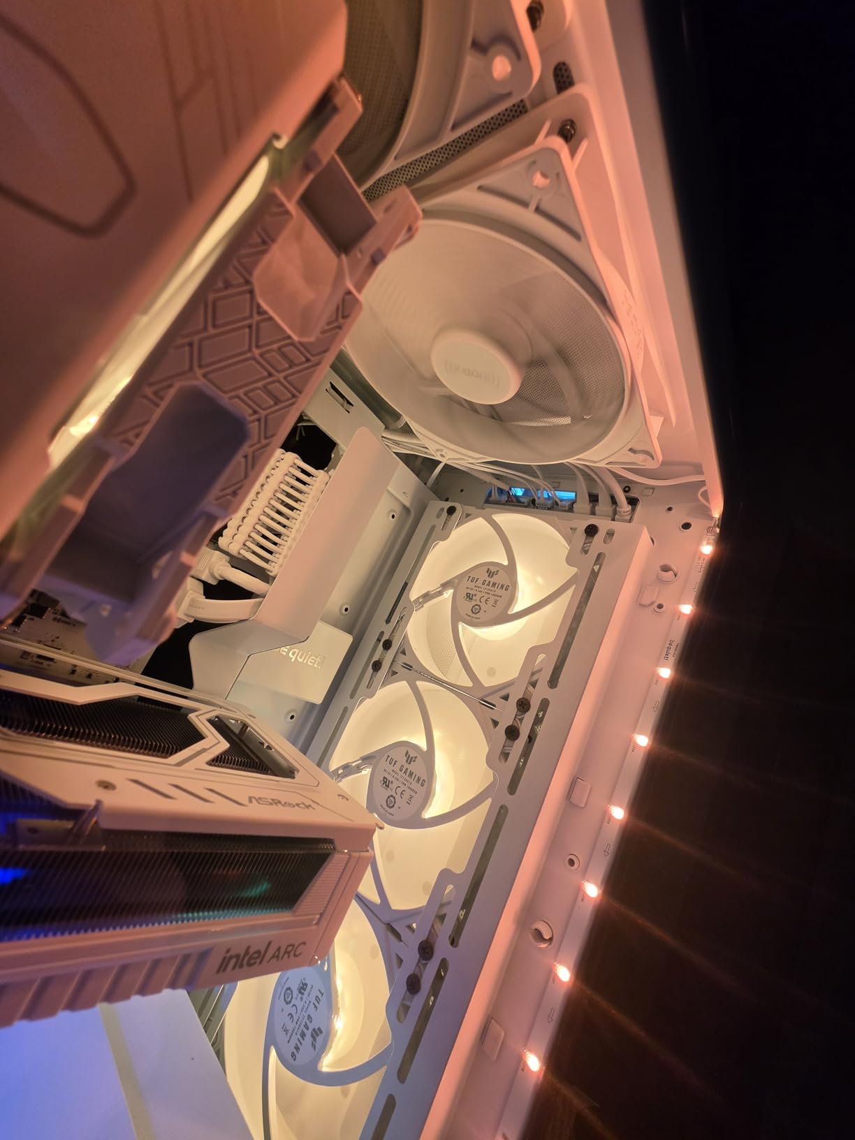 Pure Base 501 DX White PC Case, High Airflow Intake Front Panel and Top Cover, Maximum Performance, 3 Preinstalled Pure Wings 3 140mm PWM Fans, Extraordinary Air Pressure, Dynamic Design customer photo 2
