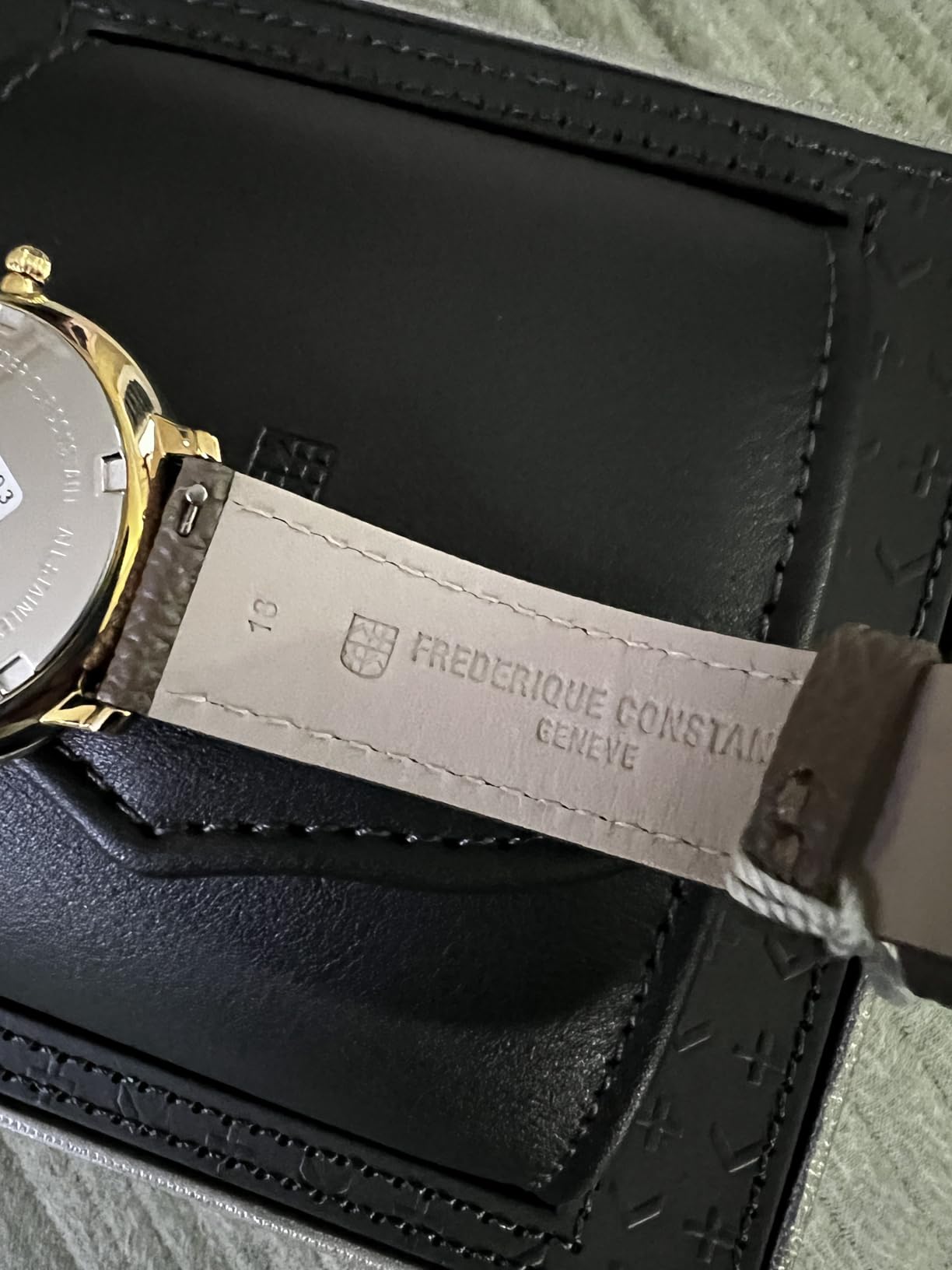 Frederique Constant Classic Quartz Moonphase Gold Stainless Steel Case Watch and Brown Leather Strap, Silver Dial, Style: FC-206RS3S5 customer photo 1