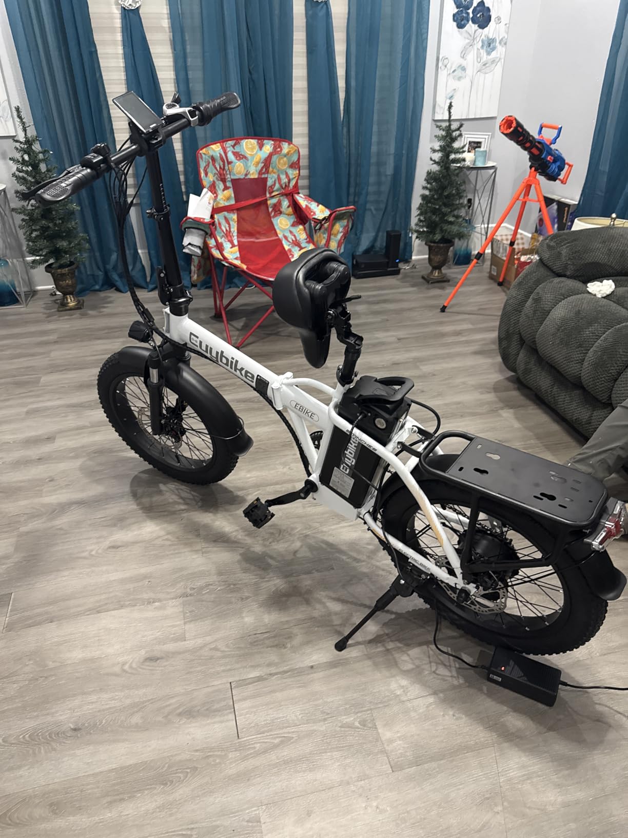 1000W Folding Electric Bike,48V 20AH Removable Battery E Bike,80 Miles Max Range Electric Bike for Adults,20
