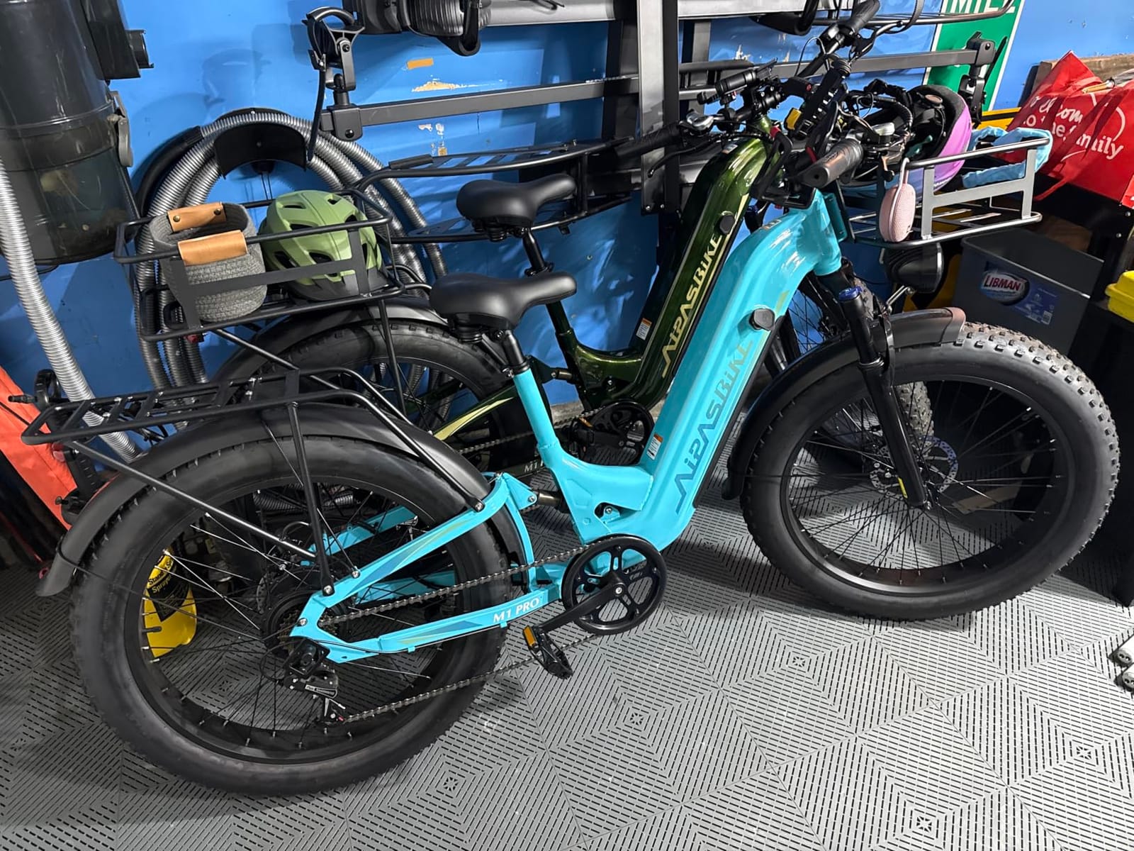 M1 Pro Electric Bike for Adults, 26 x 4 Fat Tires, 48V 17.5Ah Battery | Dual Suspension, 1800W Peak Motor, Up to 85 Miles, Step-Thru for Commutes & Trails customer photo 1