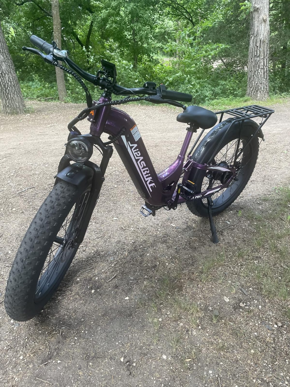 M1 Pro Electric Bike for Adults, 26 x 4 Fat Tires, 48V 17.5Ah Battery | Dual Suspension, 1800W Peak Motor, Up to 85 Miles, Step-Thru for Commutes & Trails customer photo 2