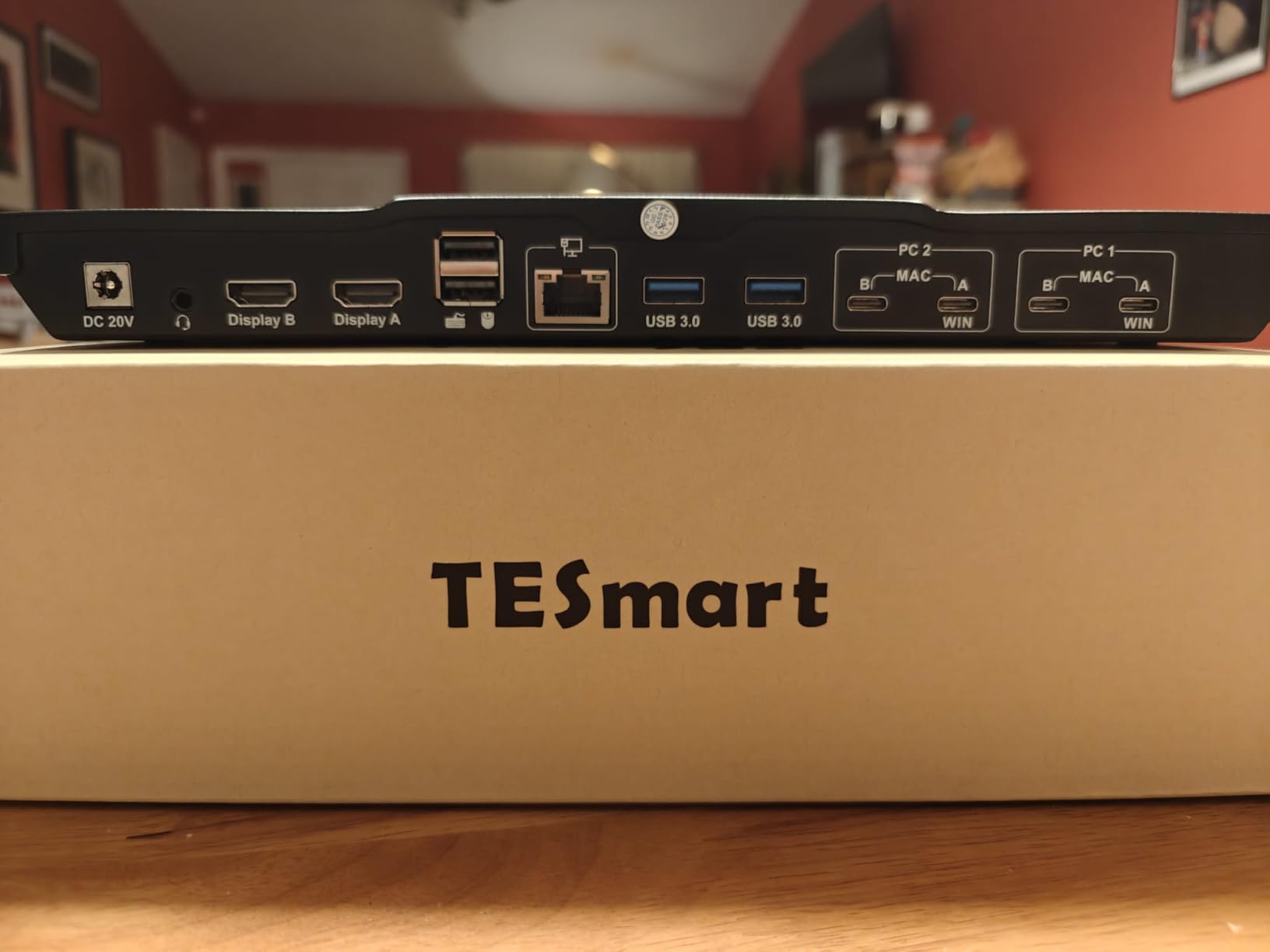 TESmart USB-C KVM Switch 2 Monitors 2 Laptops 4K@60Hz, USB 3.0 KVM Switch Dual Monitor MST, EDID Emulation, 60W PD, 1G Ethernet, 2K@144Hz, 1080P@240Hz, Hotkey Switch, with All Input Cables customer photo 2