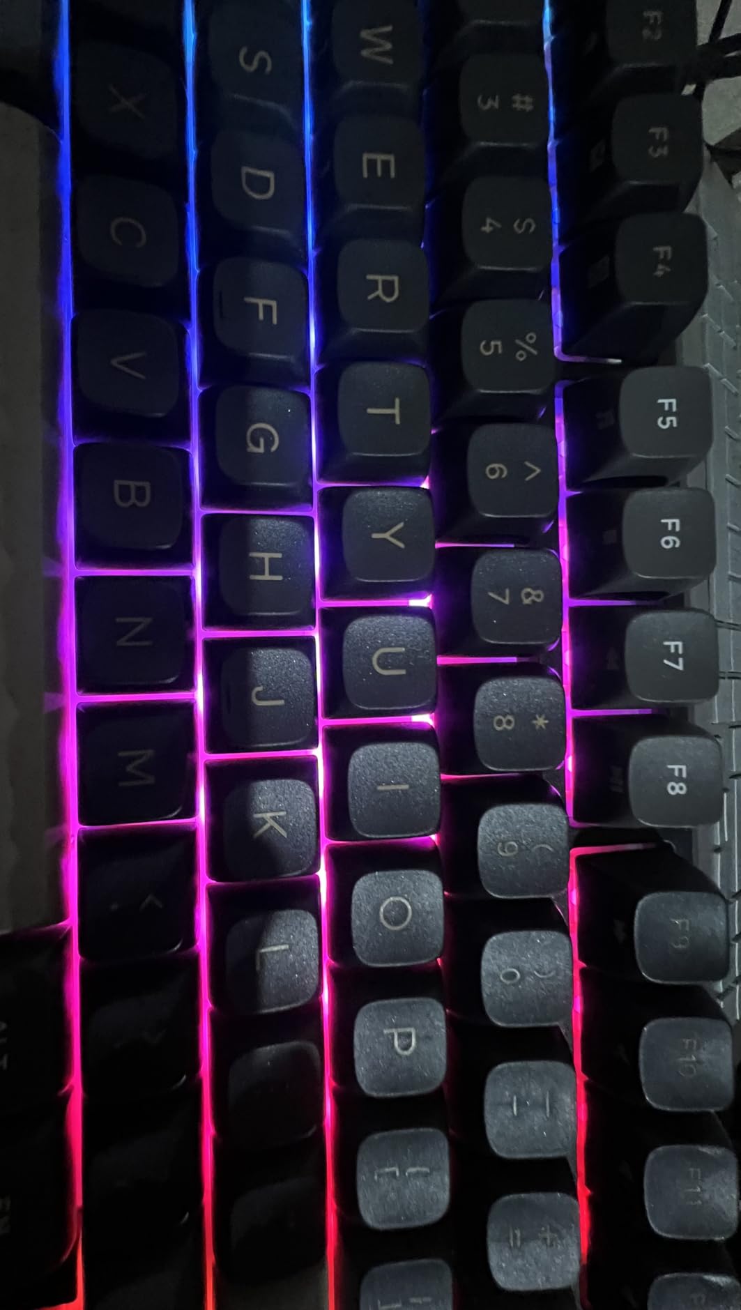 RK ROYAL KLUDGE R98 Pro Wireless Mechanical Keyboard, Creamy Bluetooth/2.4GHz/Wired RGB Gaming Keyboard with Number Pad and Knob, MDA Profile PBT Keycaps, Gasket Hot Swappable Linear Switch, Black customer photo 2