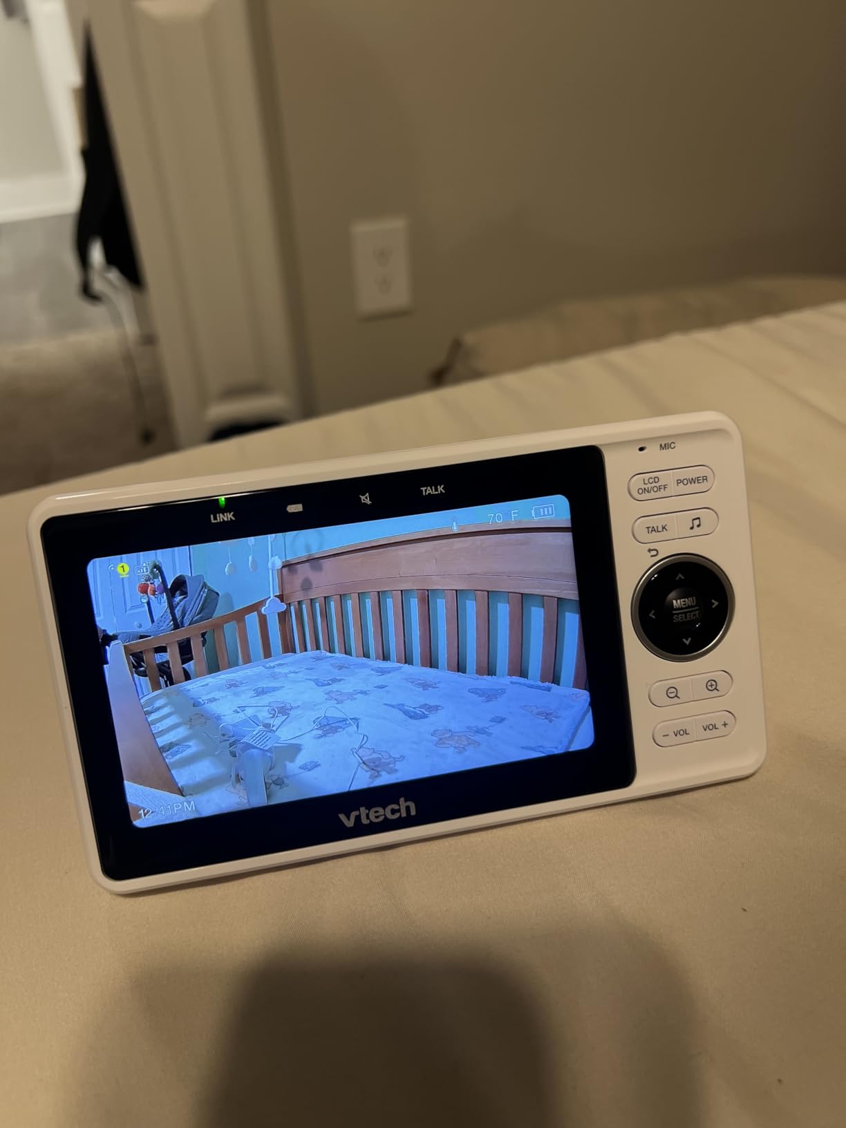 VTech Smart WiFi Baby Monitor, 2 Cameras - See Both Rooms at Home or from Anywhere, Free App, 1080p Split Screen, 5