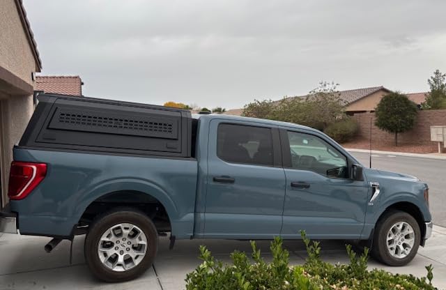 Rough Country Truck Bed Cap Topper for Ford F-150 (2021-2026) 5'7 Bed - Modular Design, Locking Gullwing Access Doors, Molle Panels, LED Interior Lighting customer photo 2