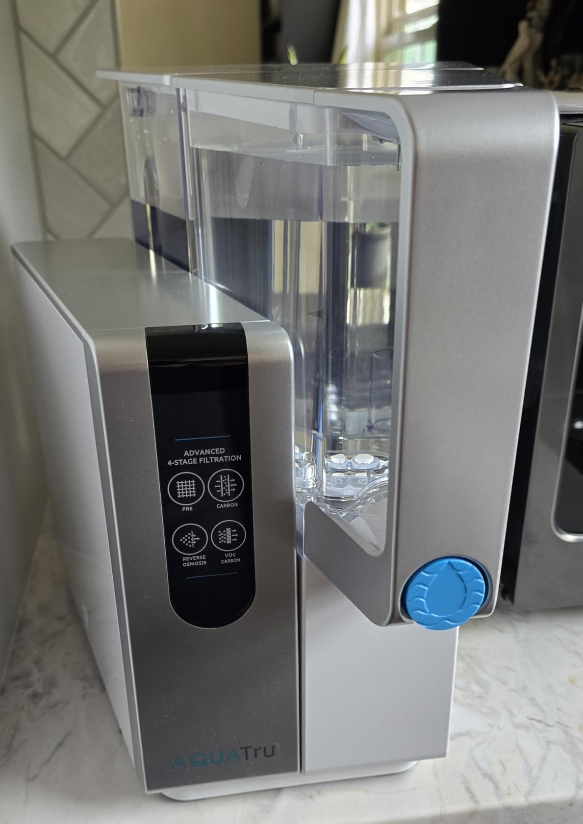 AquaTru Water Purification Unit - Certified NSF/ANSI Standards, Removes 84 Contaminants, No Plumbing Required, Cost-Effective, Environmentally Friendly customer photo 1