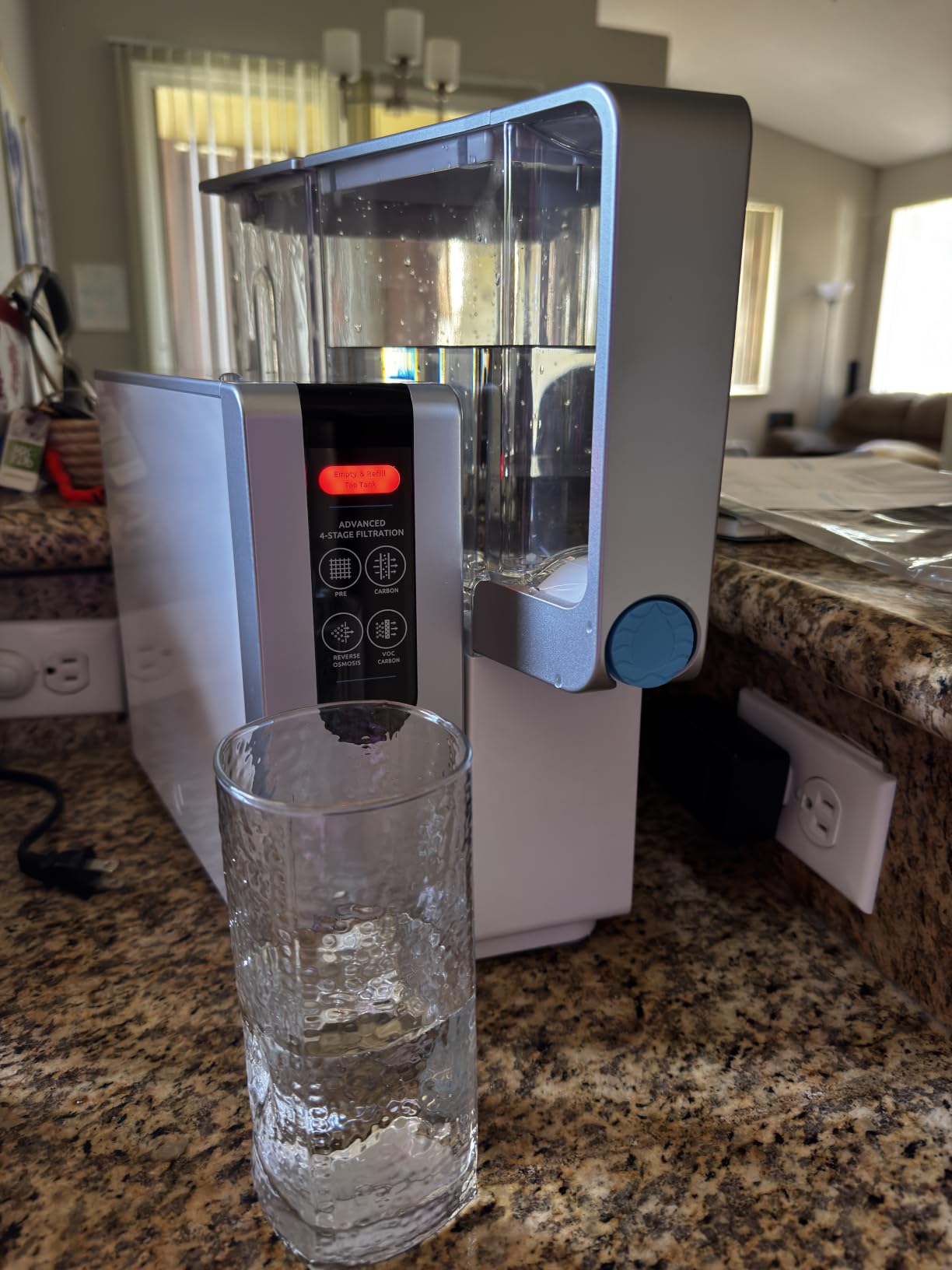 AquaTru Water Purification Unit - Certified NSF/ANSI Standards, Removes 84 Contaminants, No Plumbing Required, Cost-Effective, Environmentally Friendly customer photo 2