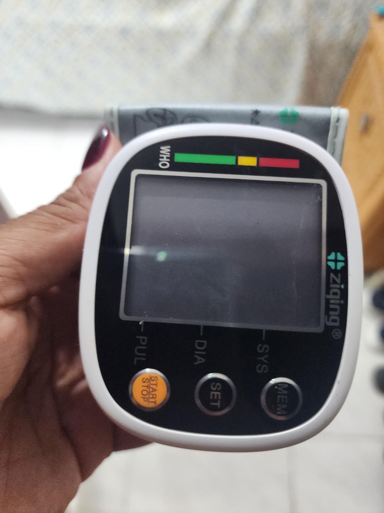 GUAEVER Wrist Blood Pressure Monitor for Home Use, Rechargeable Bp Machine | Automatic Digital Monitor, Voice Guidance, Large LCD Display, 2x99 Memory, Adjustable 5