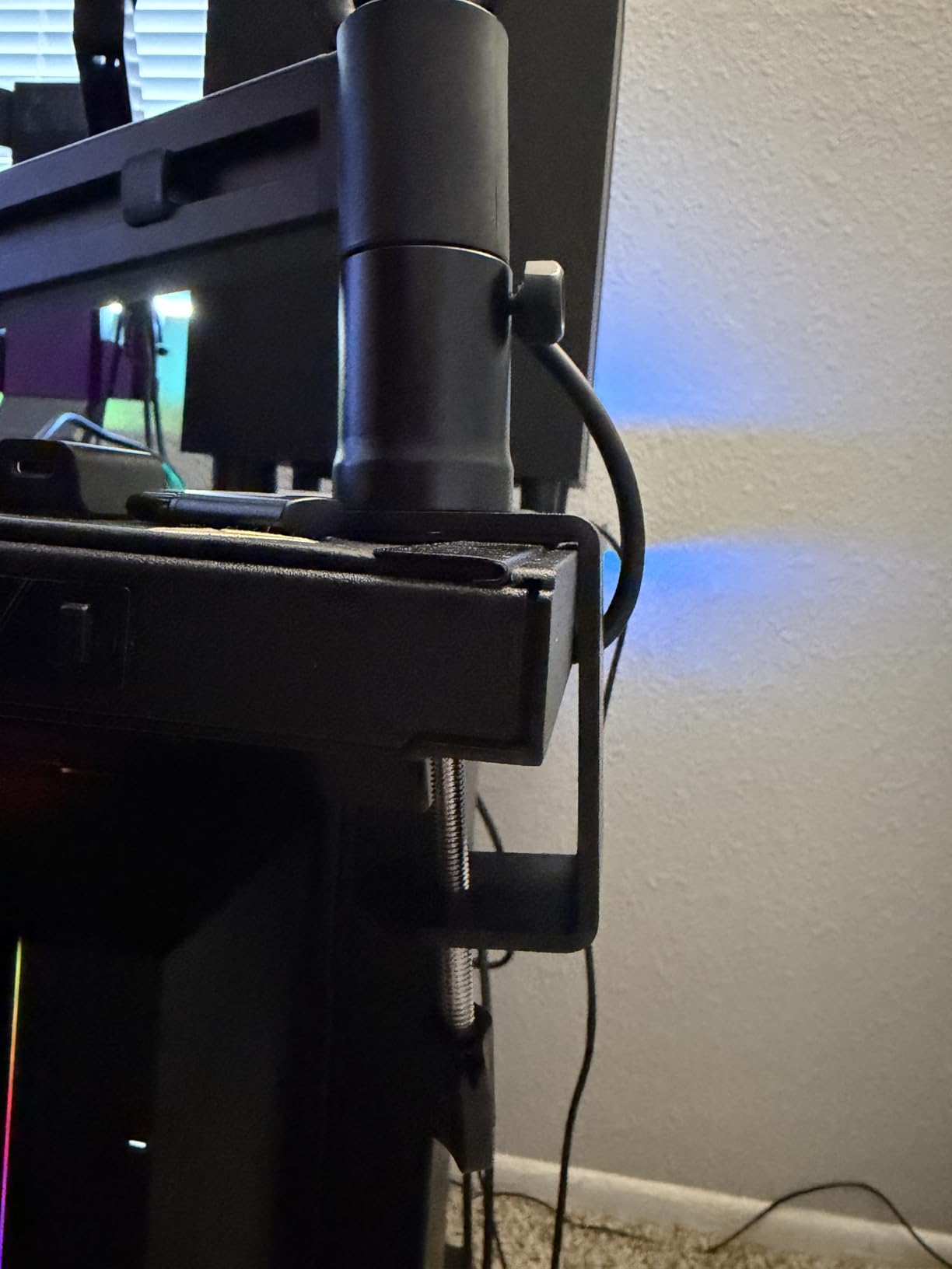 AA AUDIO ACCESSORY Mic Arm Desk Mount (Design for Heavy Mic) 6.6lbs Load Capacity, Stable Gear Lock Never Sags, Metal Low Profile Microphone Boom Stand for Shure SM7B SM7dB MV7, Blue Yeti, Rode PodMic customer photo 1