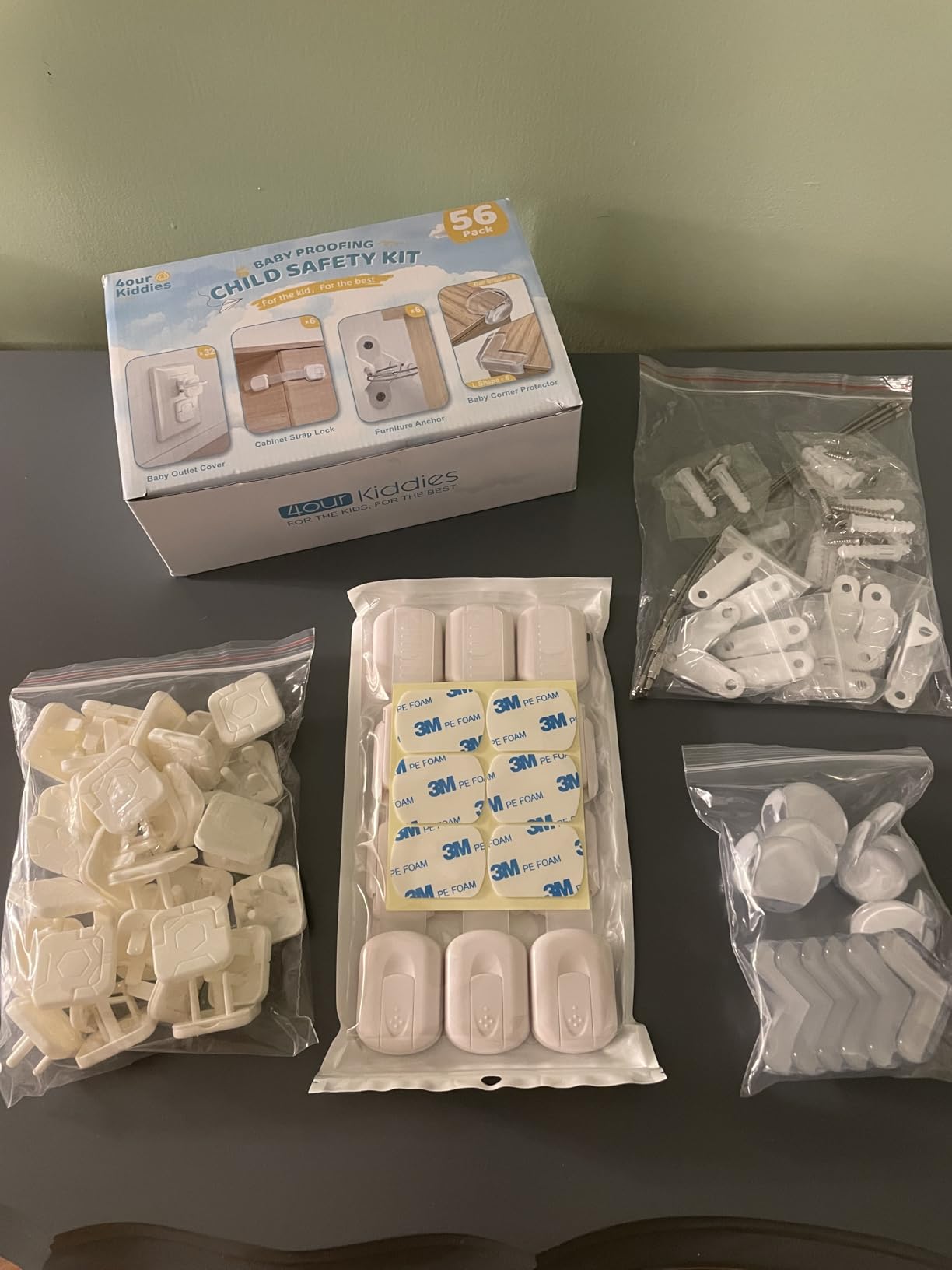 4our Kiddies 56-Piece Baby Proofing Kit & Child Safety Essentials customer photo 2