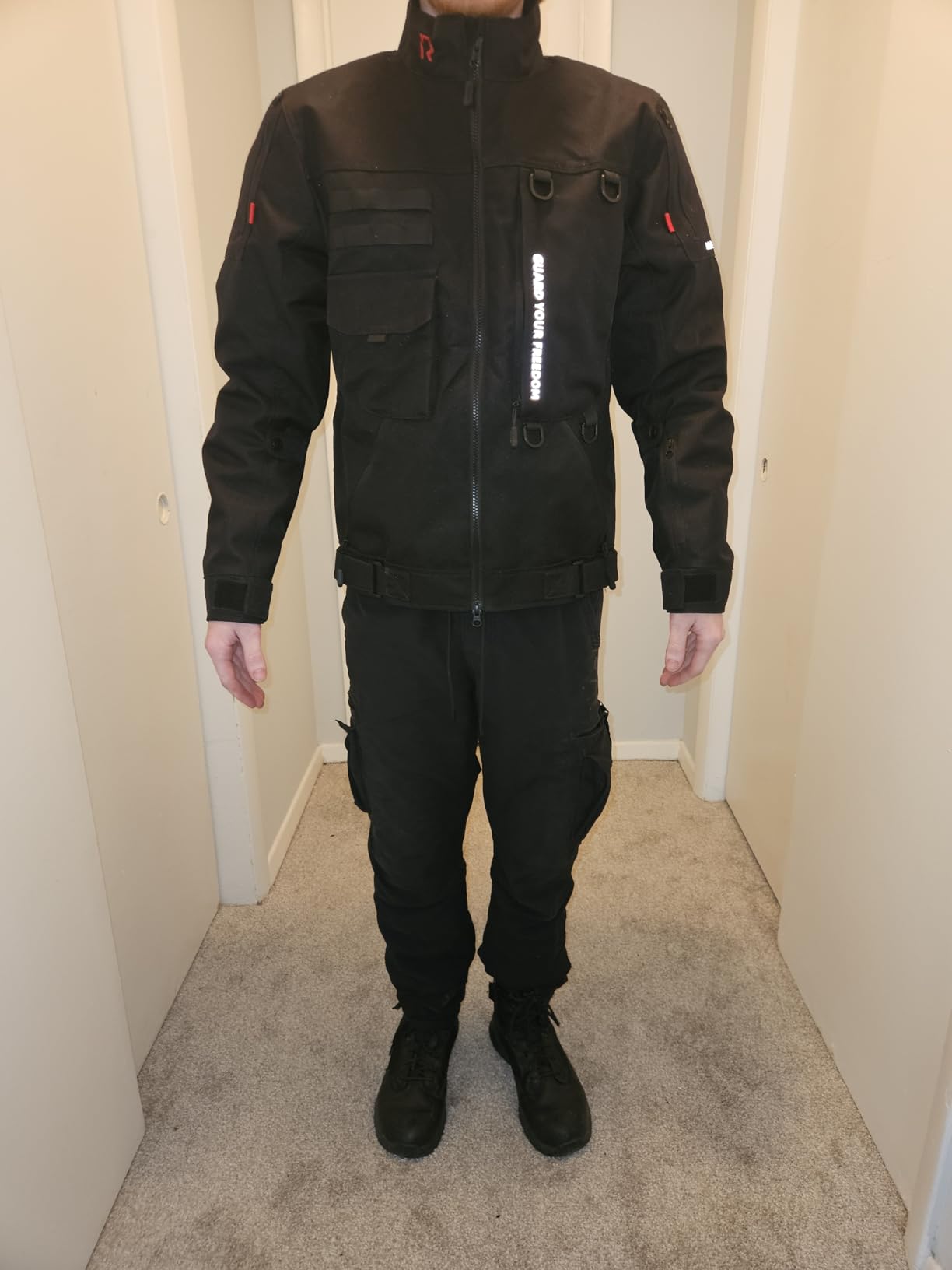 RIDEIRON Motorcycle Riding Jacket for Men with CE Certified | CE Level 2 Armor, EVA Back Protector, Removable Liner, Adjustable Cuffs and Hem, All-Season Riding customer photo 2