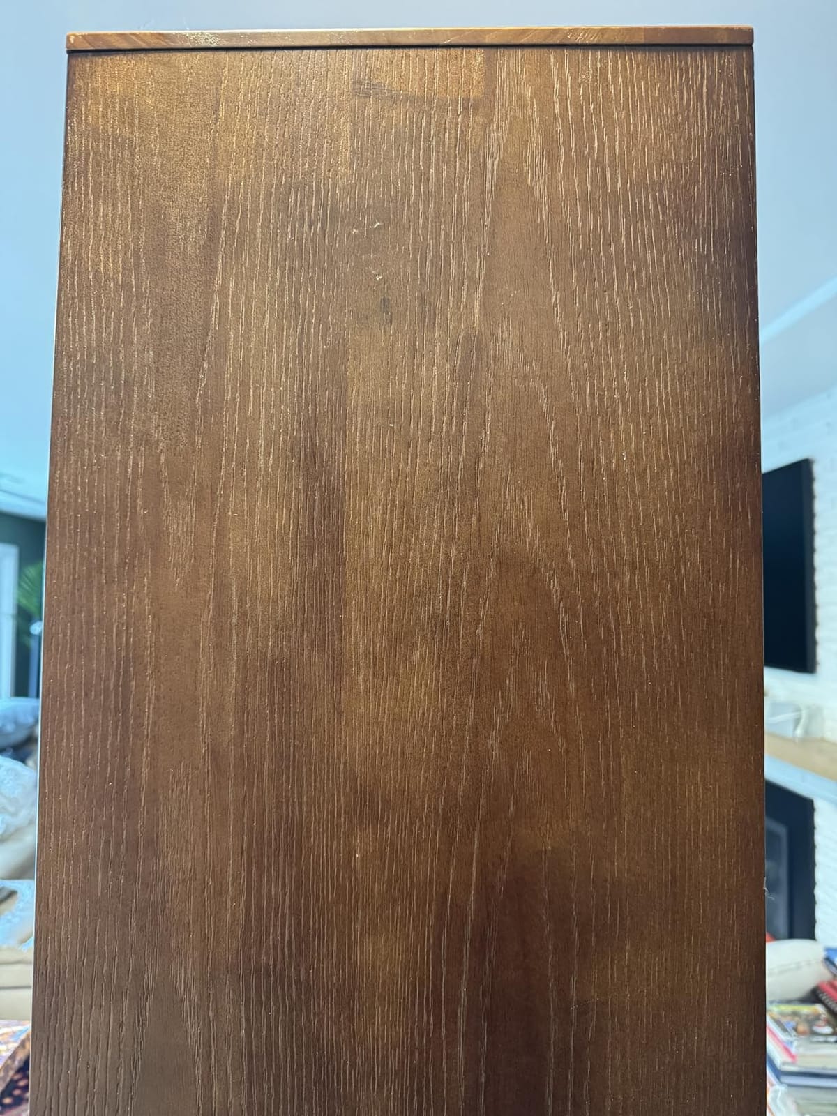 Wooden Bookcase with Tempered Glass Doors, Large Solid Wood Bookshelf Glass Front Bookshelves flip top Display Cabinet case Hidden Doors for Apartments, Home Offices 5 tire (Walnut, 71'H x 31.5'W x 15'D) customer photo 1