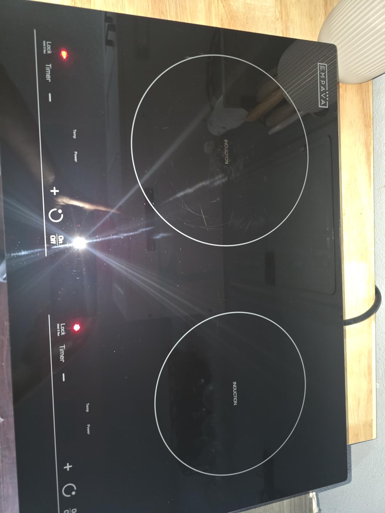 Empava Ease 30 inch Induction Cooktop 4 Burner, Drop-in, Hardwired | ETL Certification, 9 Power Levels, Power Boost, 1-99 Min Timer, Pan Sensor, Safety lock, Pause, Easy-clean Glass, 7400W customer photo 1