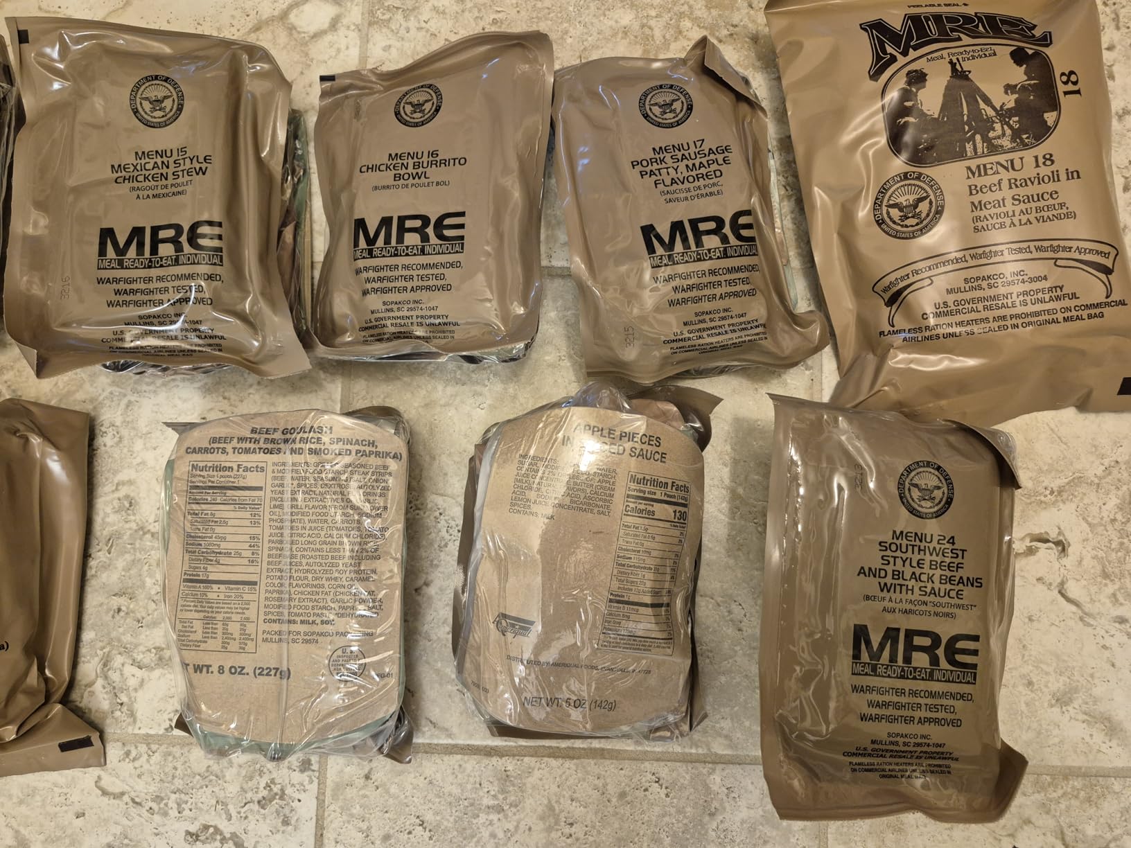 2026 Inspection MRE, U.S. MRE Meals, Emergency Supplies, Emergency Food Supply, Survival Food w/Flameless Heater, Ready Meals (Variety Pack of 24) customer photo 2