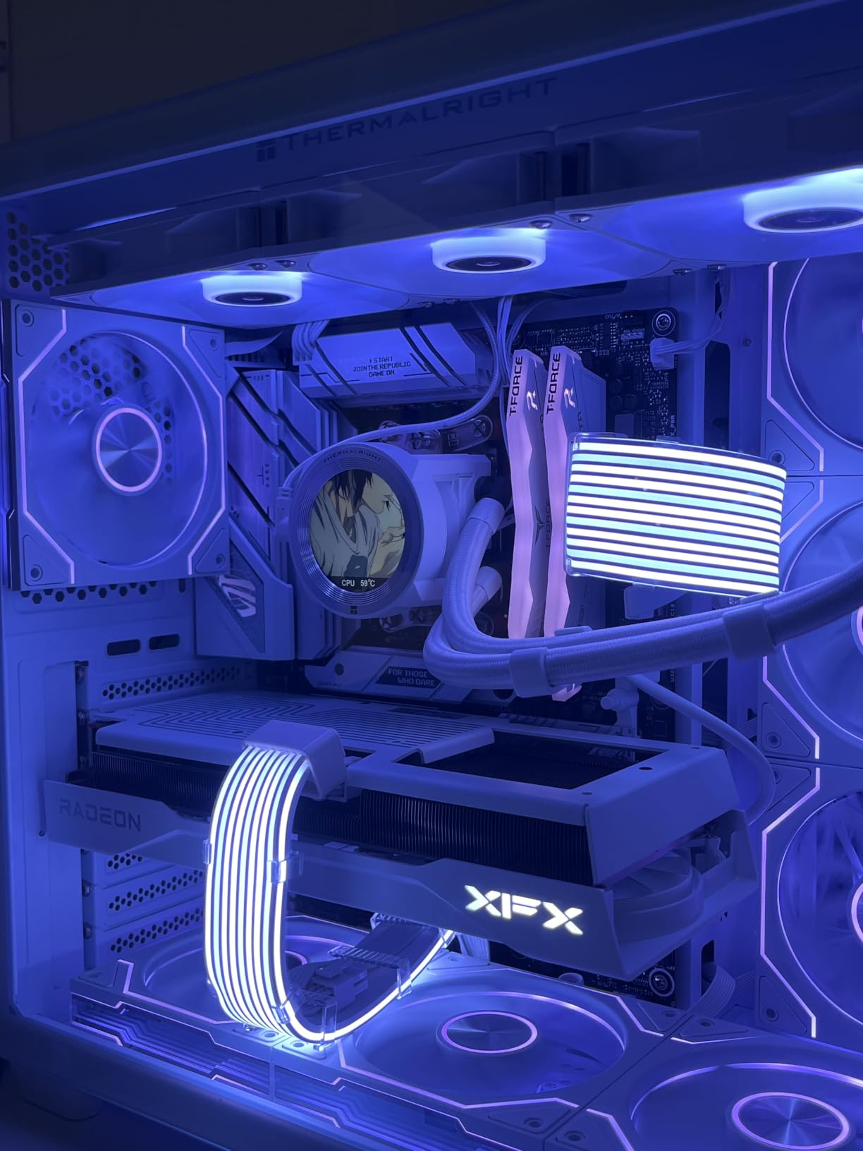 XFX Swift AMD Radeon RX 9060 XT OC White Triple Fan Gaming Edition 16GB RX 9060XT RX-96TS316W7 customer photo 1