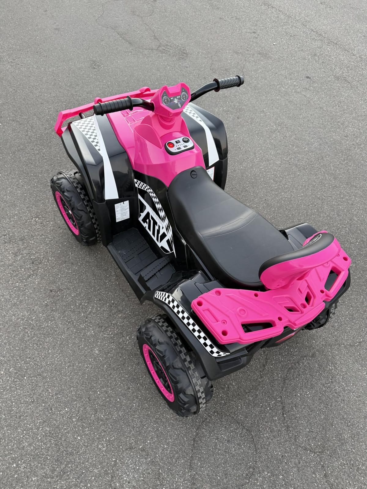 ELEMARA 12V 2 Seater Ride on ATV for Big Kids, Off-Road 4 Wheeler Ride on Car, Strong Motor with 4mph Max Speed, w/Bluetooth, LED Lights, Boys & Girls Ride on, Electric Car to Kids, Kids Quad Bike customer photo 2