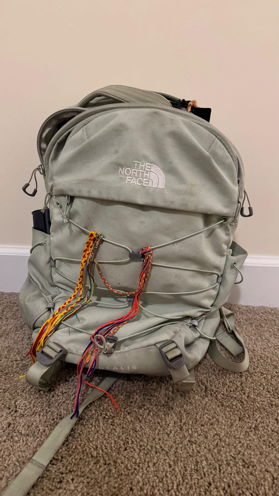 The North Face Borealis Commuter Laptop Backpack, Granite Gy/Dust Org, OSFA | Water Repellent, Laptop Sleeve, Large Main Compartment customer photo 2