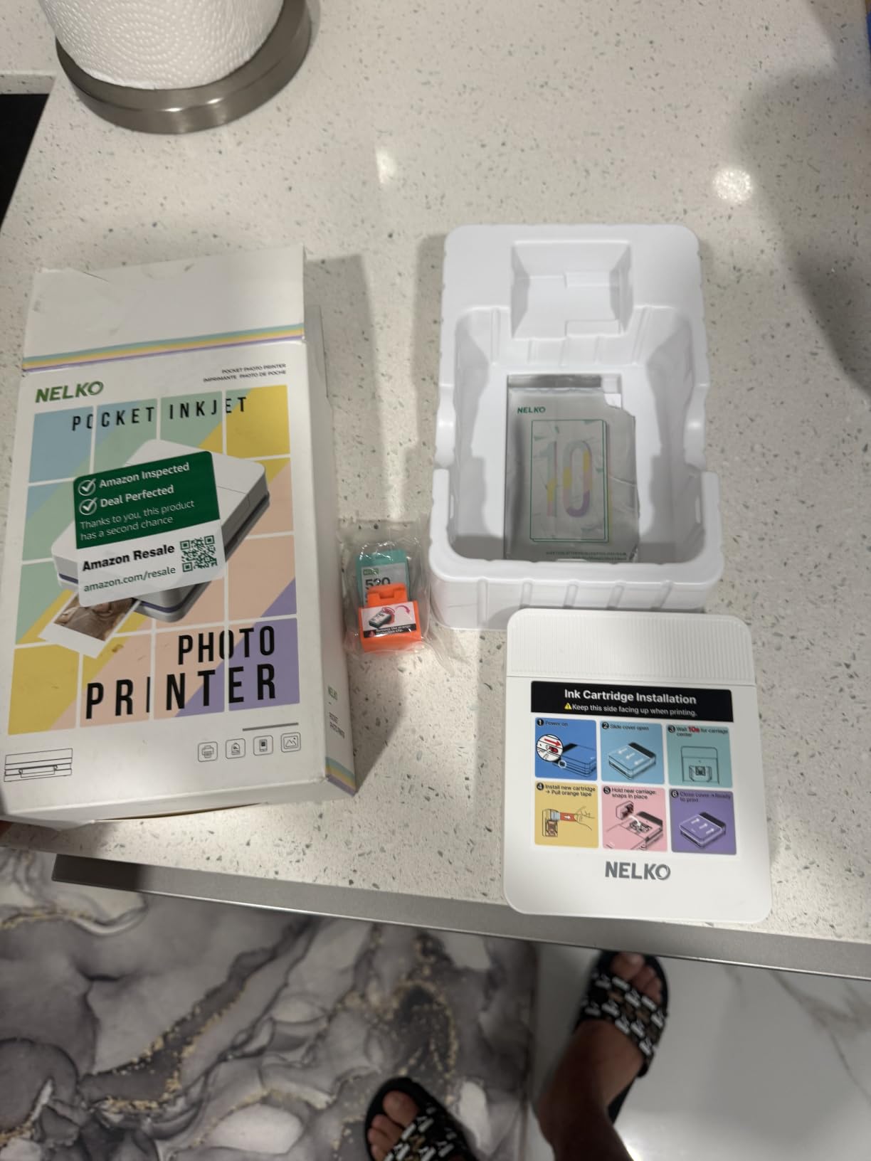 Nelko PP01 Photo Printer, 2x3 Portable Photo Printer, Mini Printer, White customer photo 2