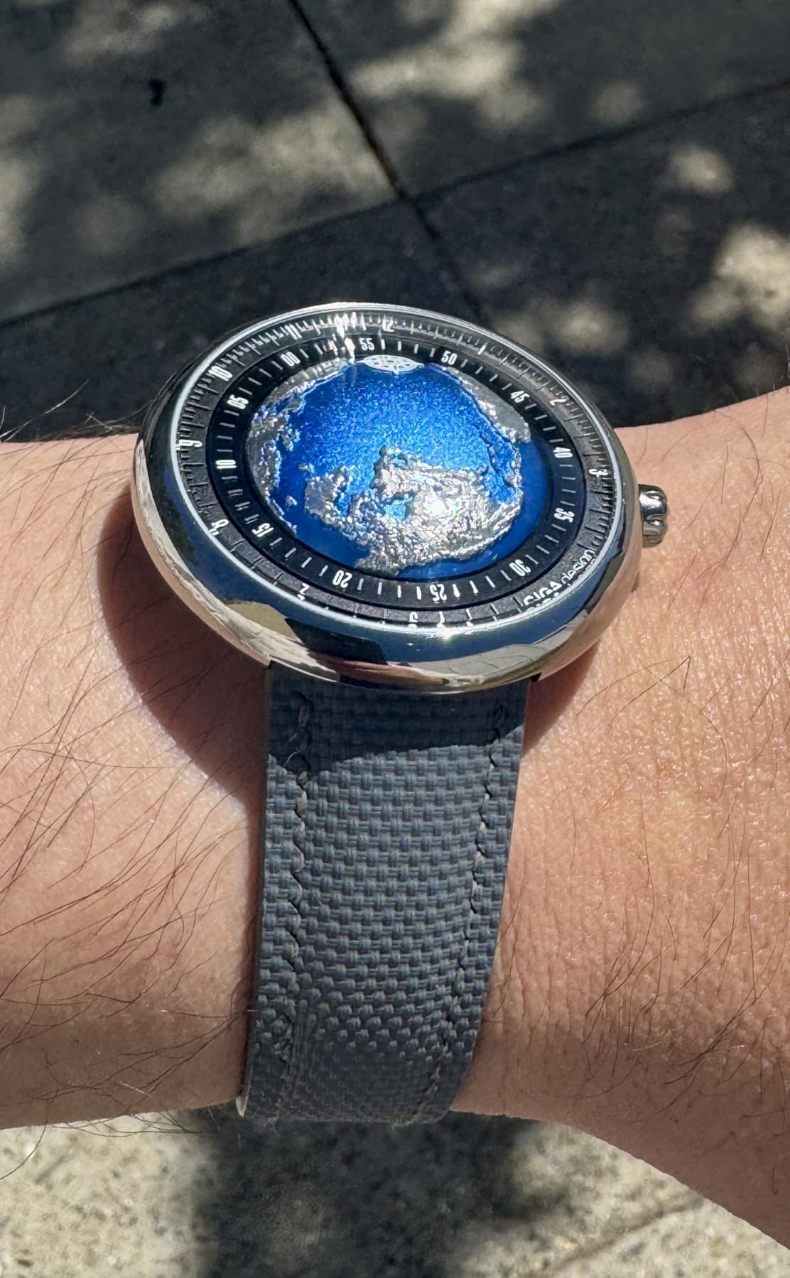 Mechanical Automatic Watch Blue Planet U Series Stainless Steel/Titanium/Ceramics Case Sapphire Crystal Fluororubber/Ceramics Strap customer photo 2